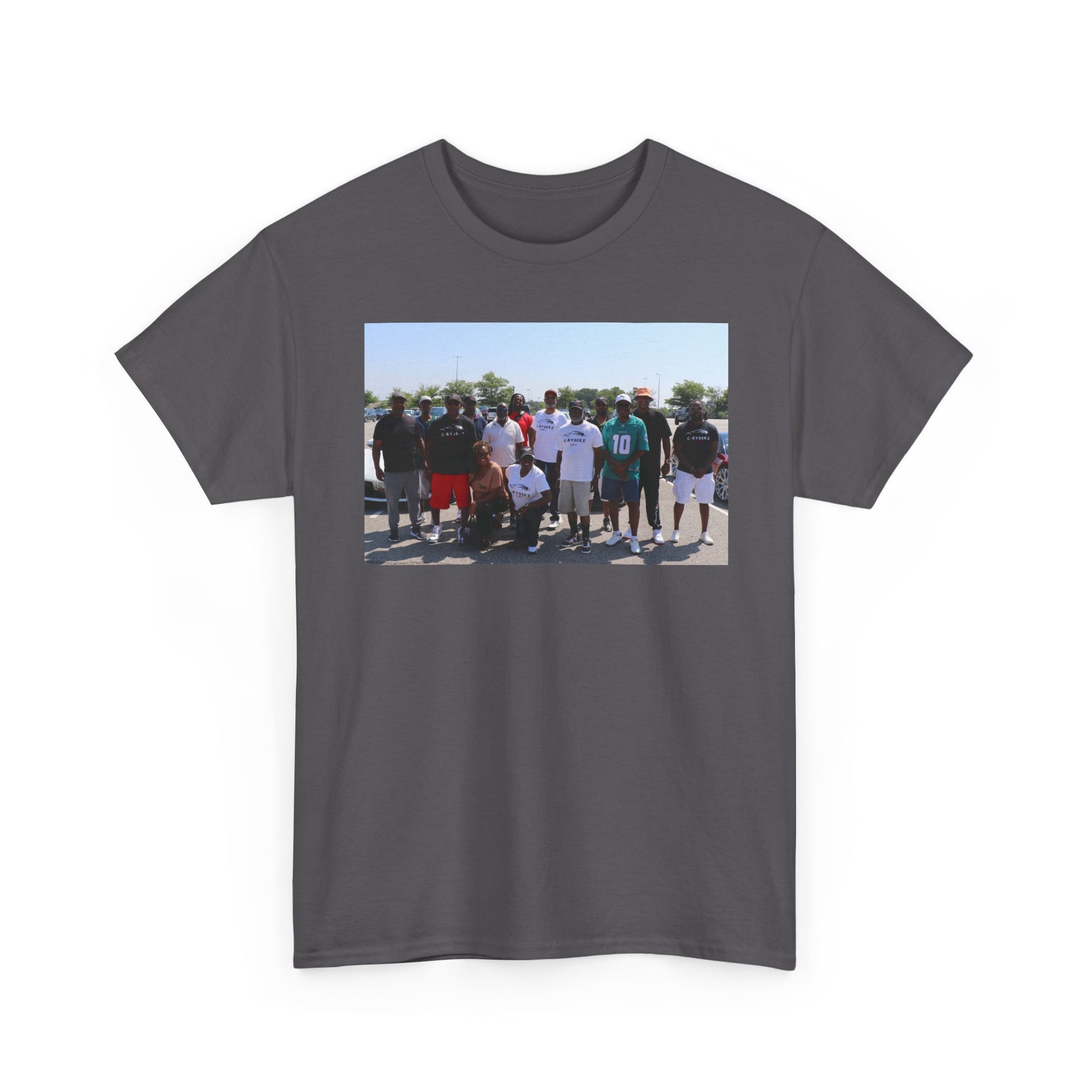 C-RYDERZ Group Photo Custom Tee — Personalized Reunion & Team Picture Shirt Printify