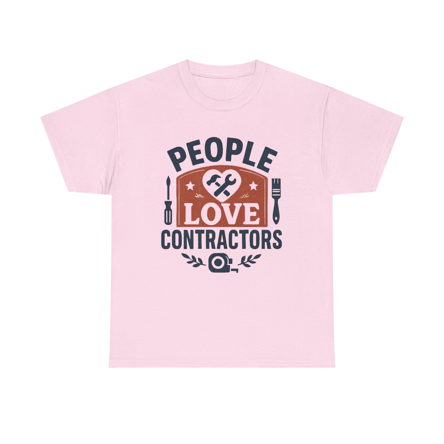 Contractor T-Shirt – "People Love Contractors" Graphic Tee Printify