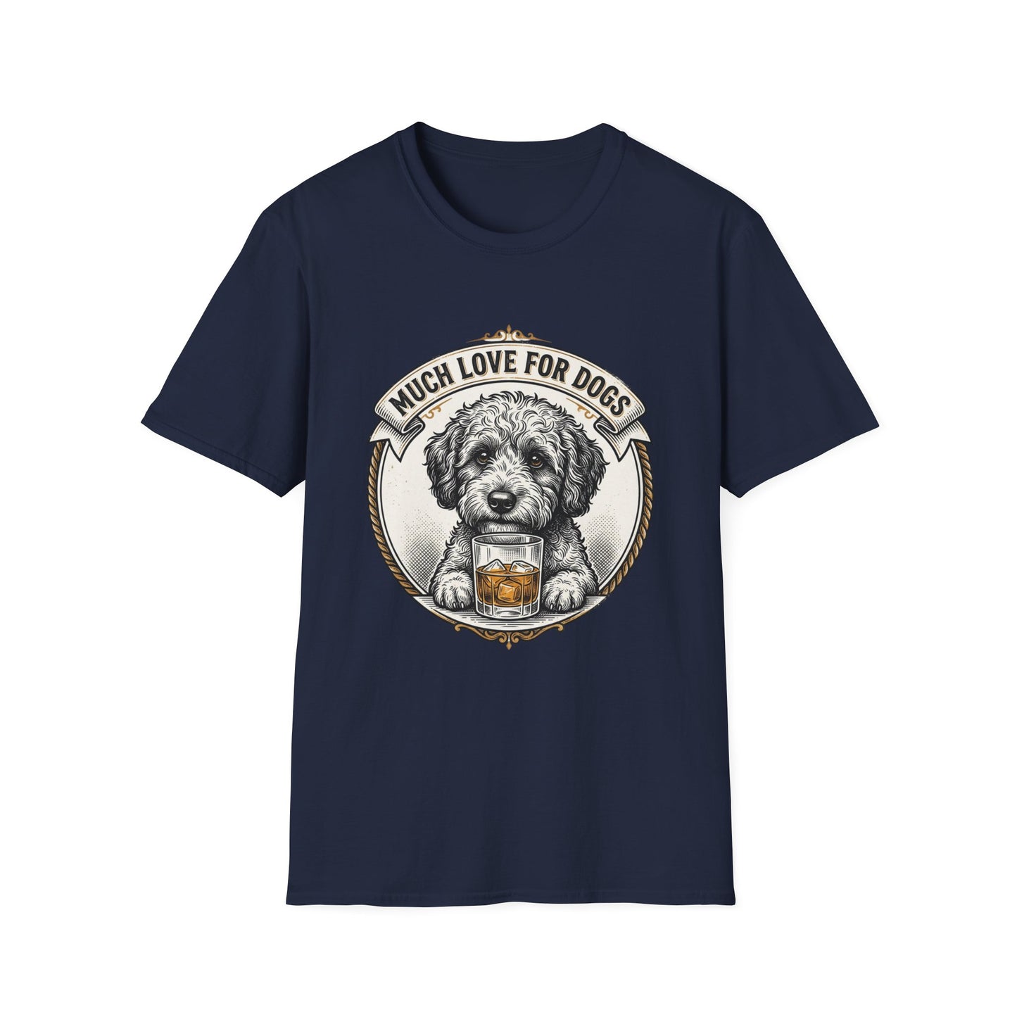 Much Love for Dogs T-Shirt — Vintage Dog Illustration Tee