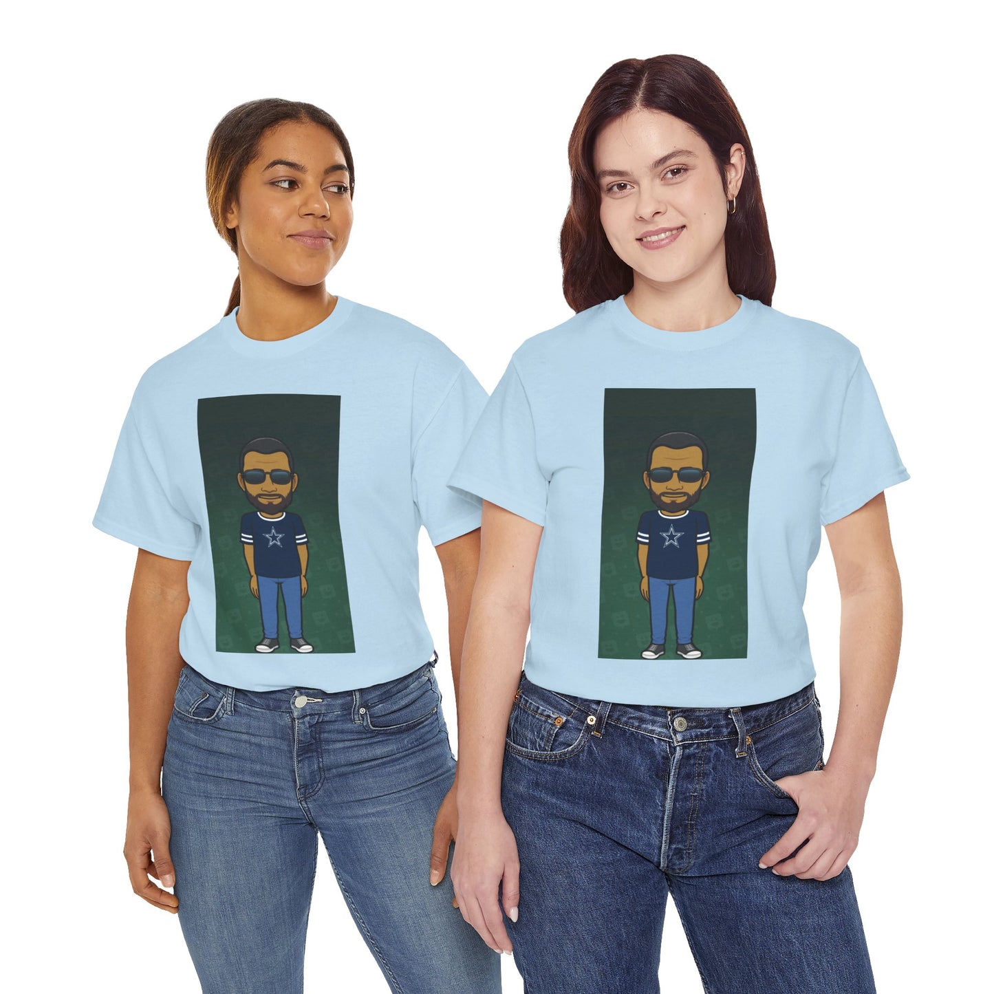 Cartoon Guy Graphic Tee — Personalized Avatar Shirt Printify
