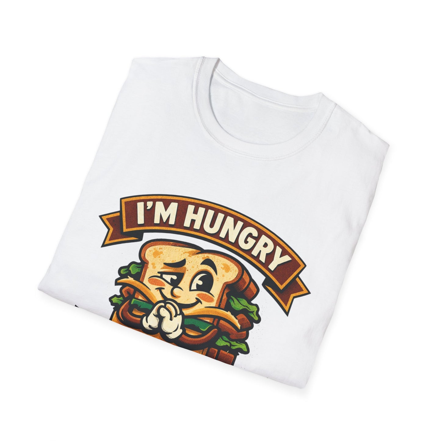 I'm Hungry Burger Graphic T-Shirt — "Do You Feel Buying Me Some Food?" Funny Foodie Tee