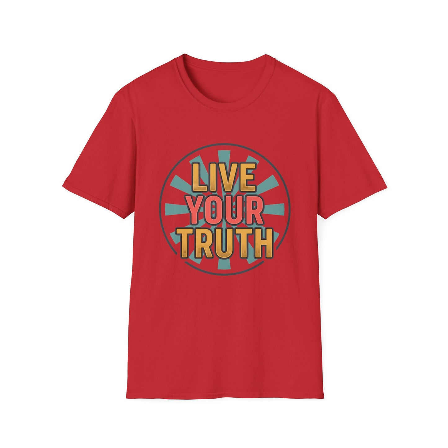 Live Your Truth T-Shirt — Retro Inspirational Graphic Tee