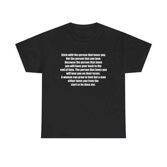 Motivational Quote Shirt for Love