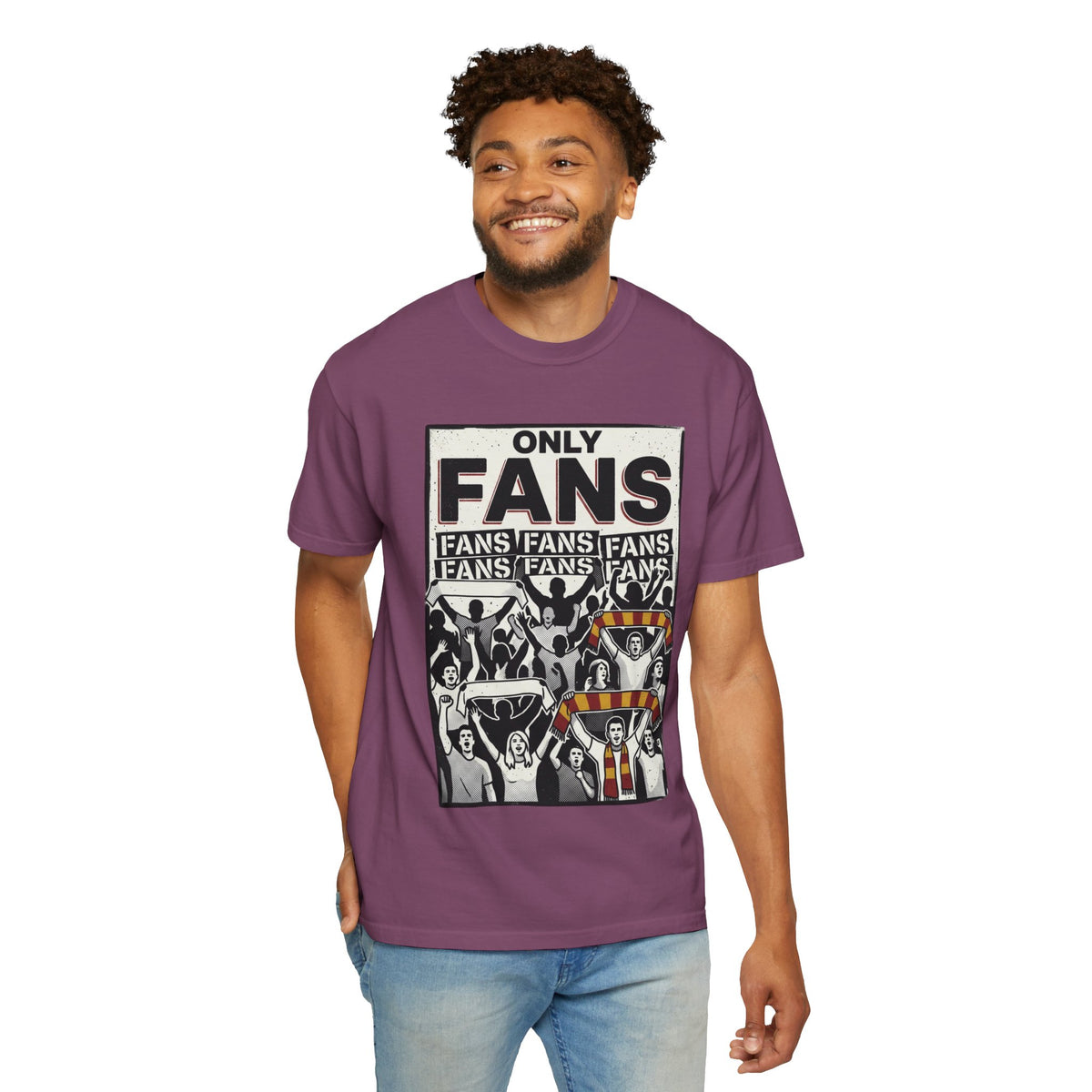 Only Fans Crowd Graphic T-Shirt — Vintage Sports Fan Tee