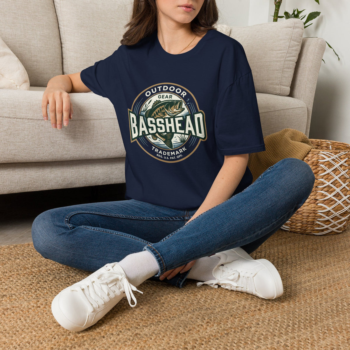 Basshead Fishing T-Shirt — Retro Bass Gear Tee