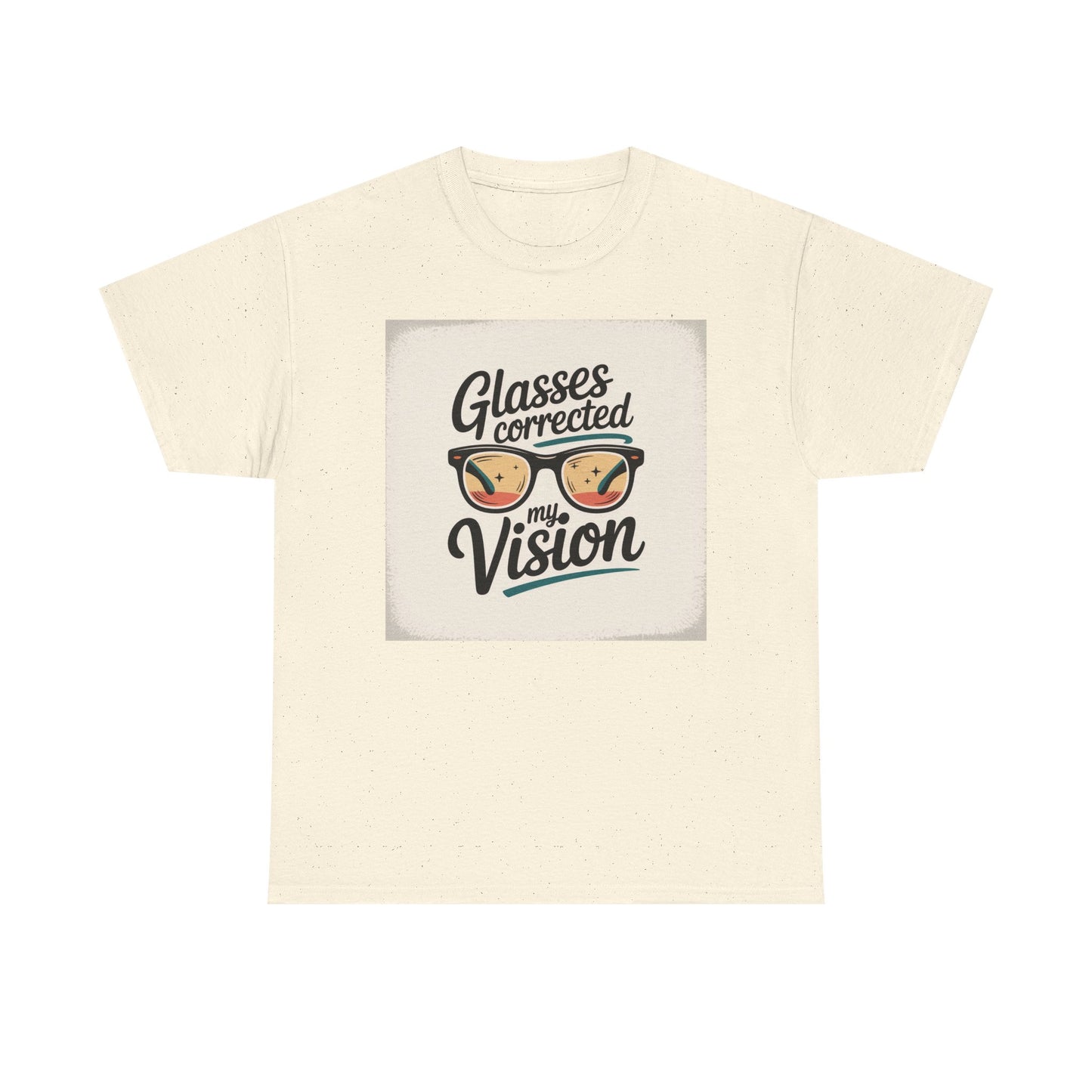 T-Shirt — "Glasses Corrected My Vision" Retro Eyewear Graphic Tee
