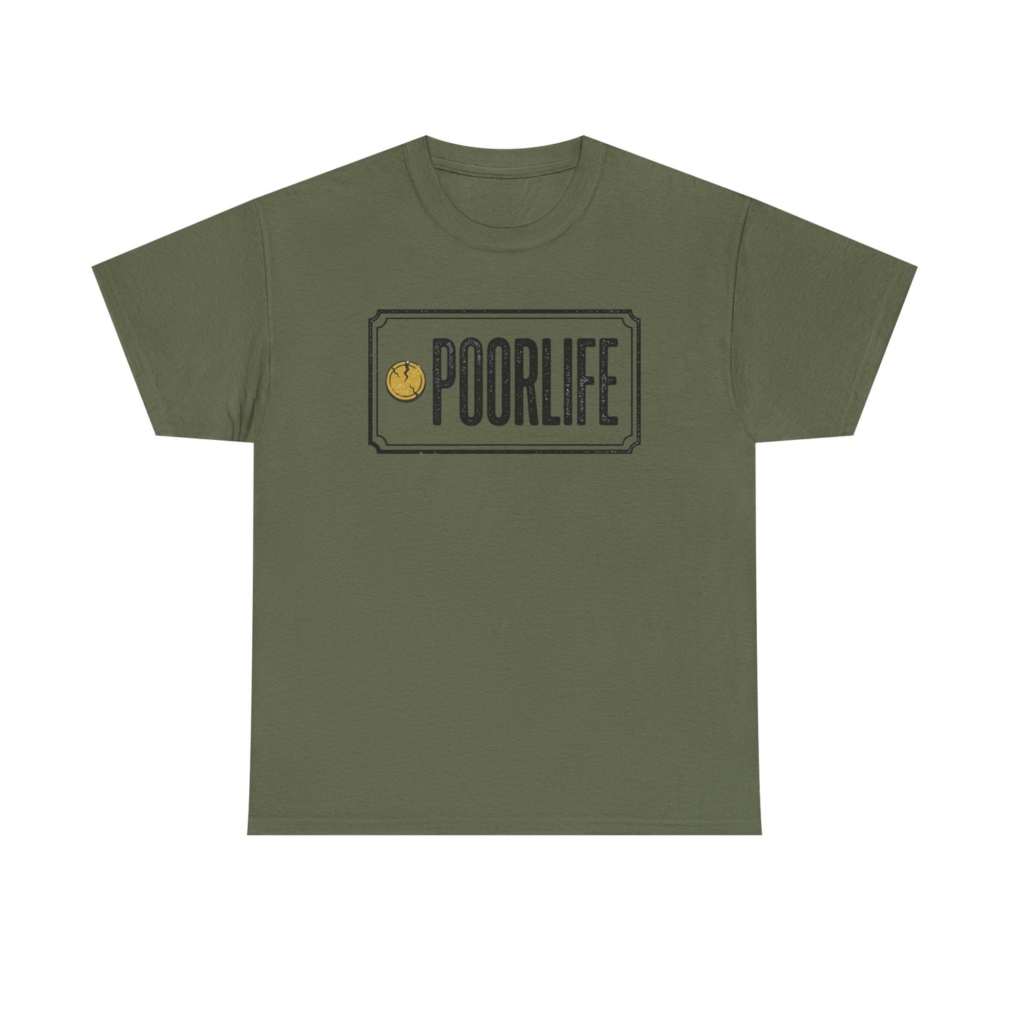 'Poor Life' Vintage Coin Graphic Tee