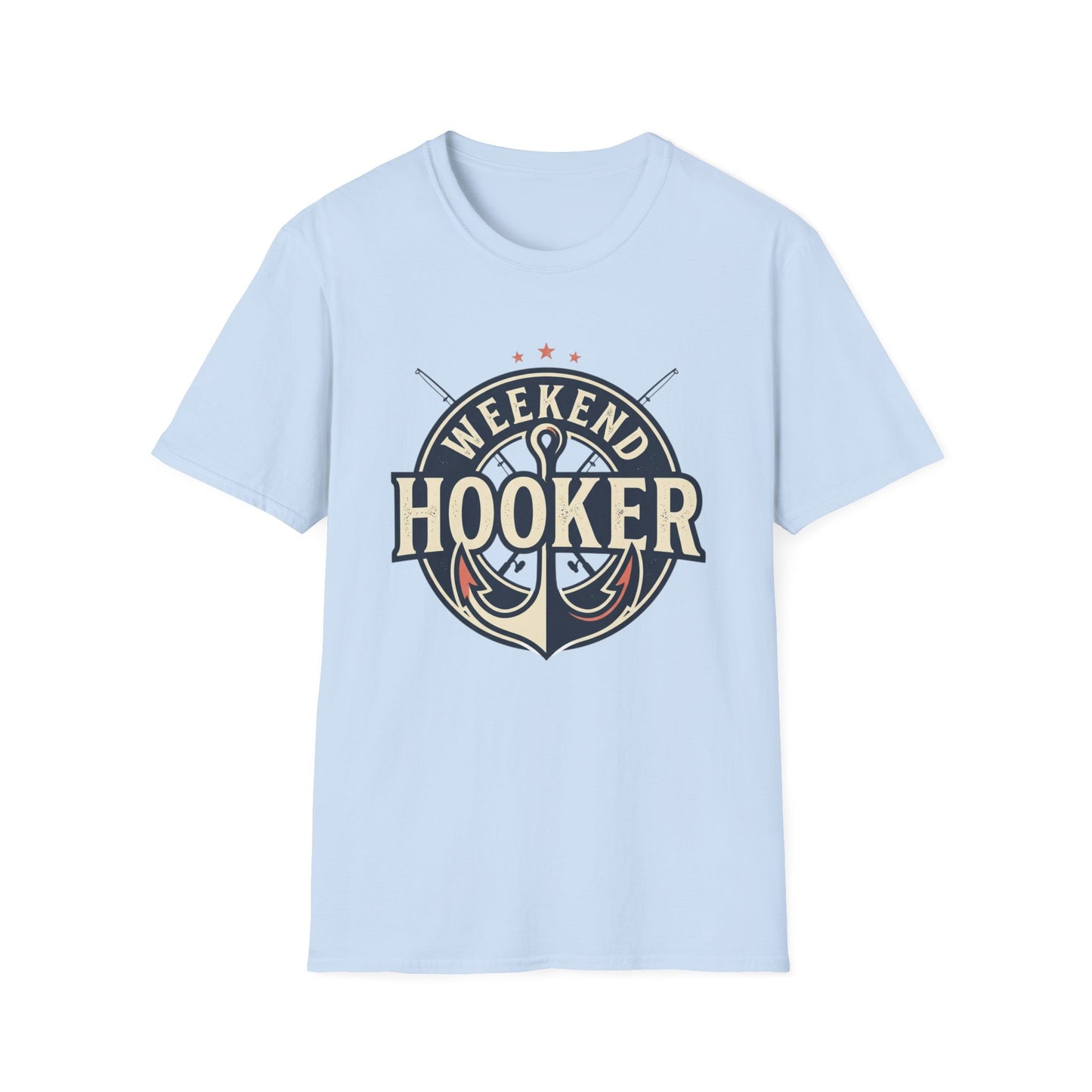 Weekend Hooker Fishing T-Shirt — Anchor & Rod Graphic Tee
