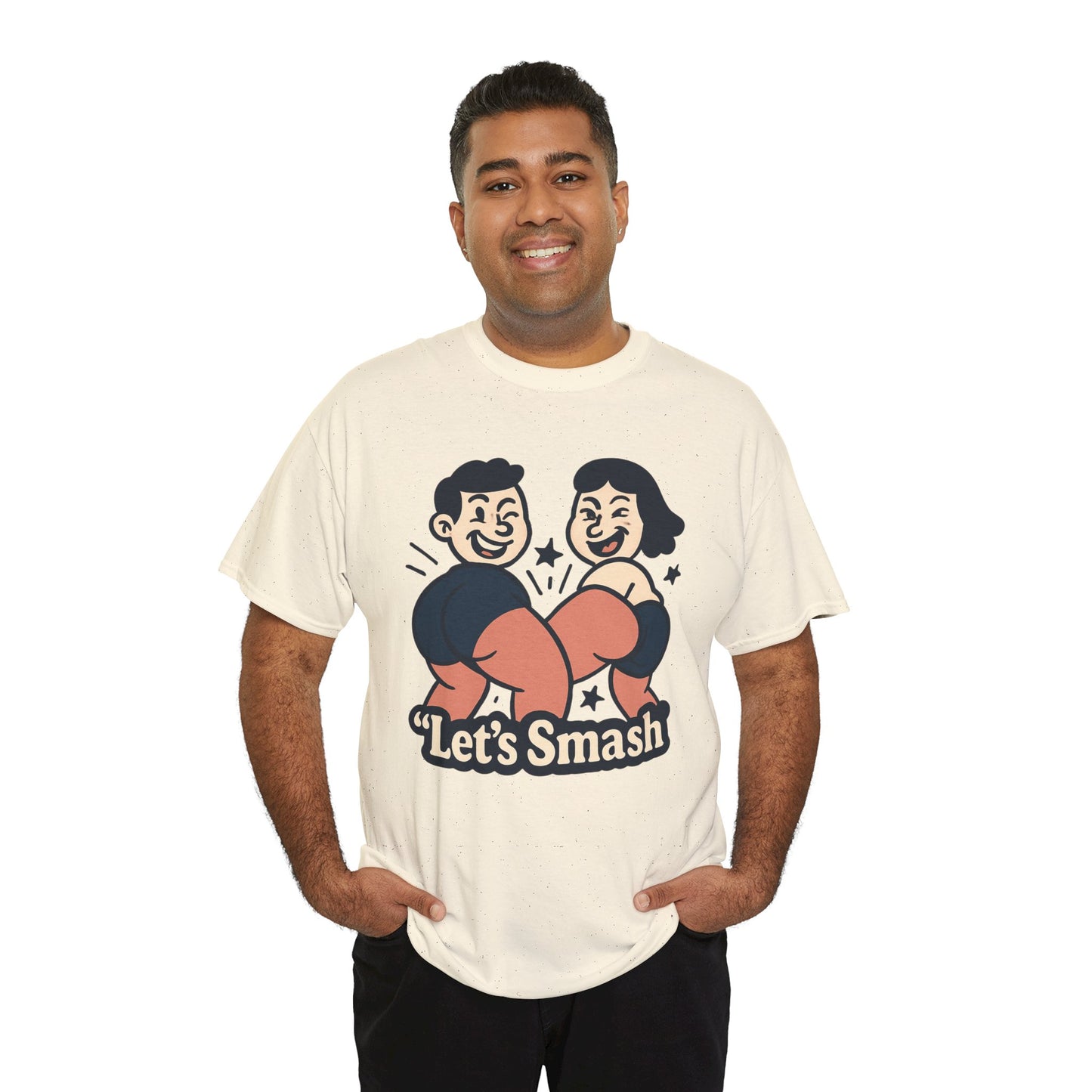 Let's Smash Tee — Retro Couples Valentine's T-Shirt