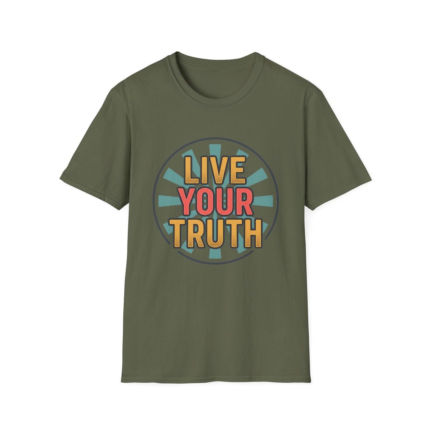Live Your Truth T-Shirt — Retro Inspirational Graphic Tee