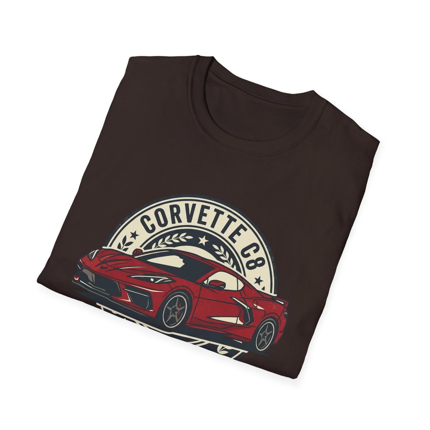 Corvette C8 Tee — Red Mid‑Engine Icon Car Shirt