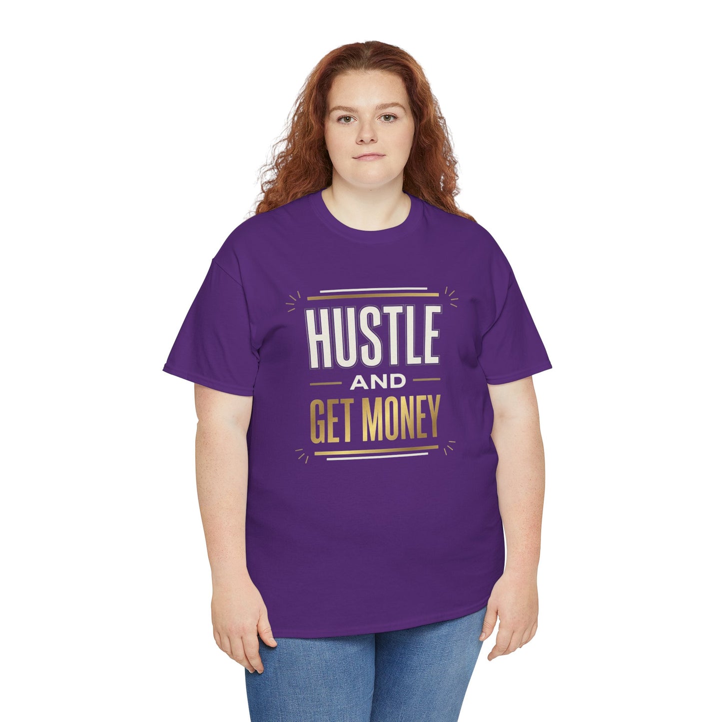 Hustle and Get Money Tee - Motivational Streetwear Graphic T-Shirt