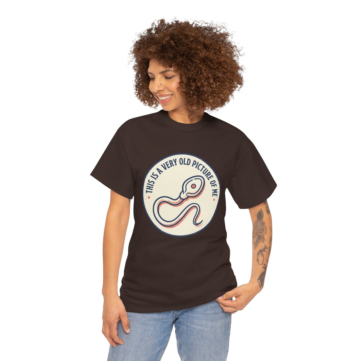 "This Is A Very Old Picture Of Me" Retro Snake Graphic Tee