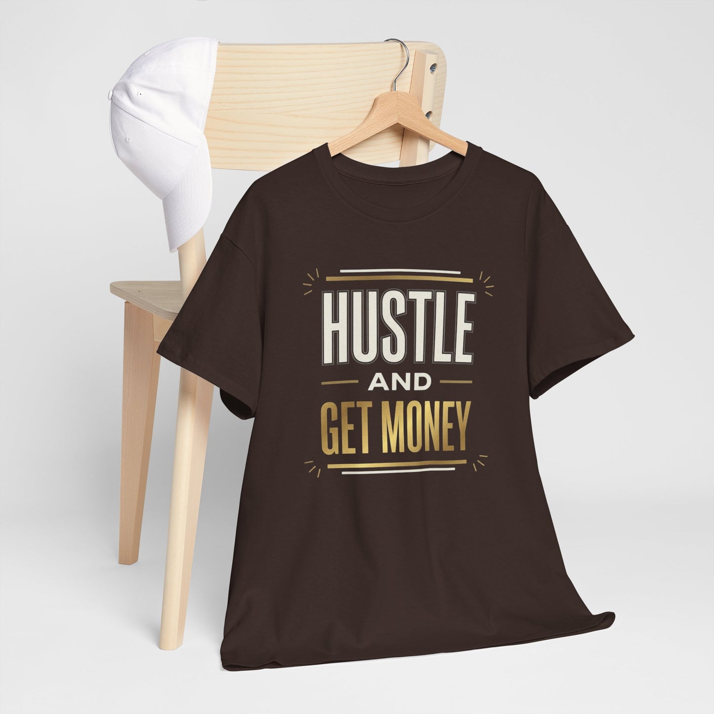 Hustle and Get Money Tee - Motivational Streetwear Graphic T-Shirt