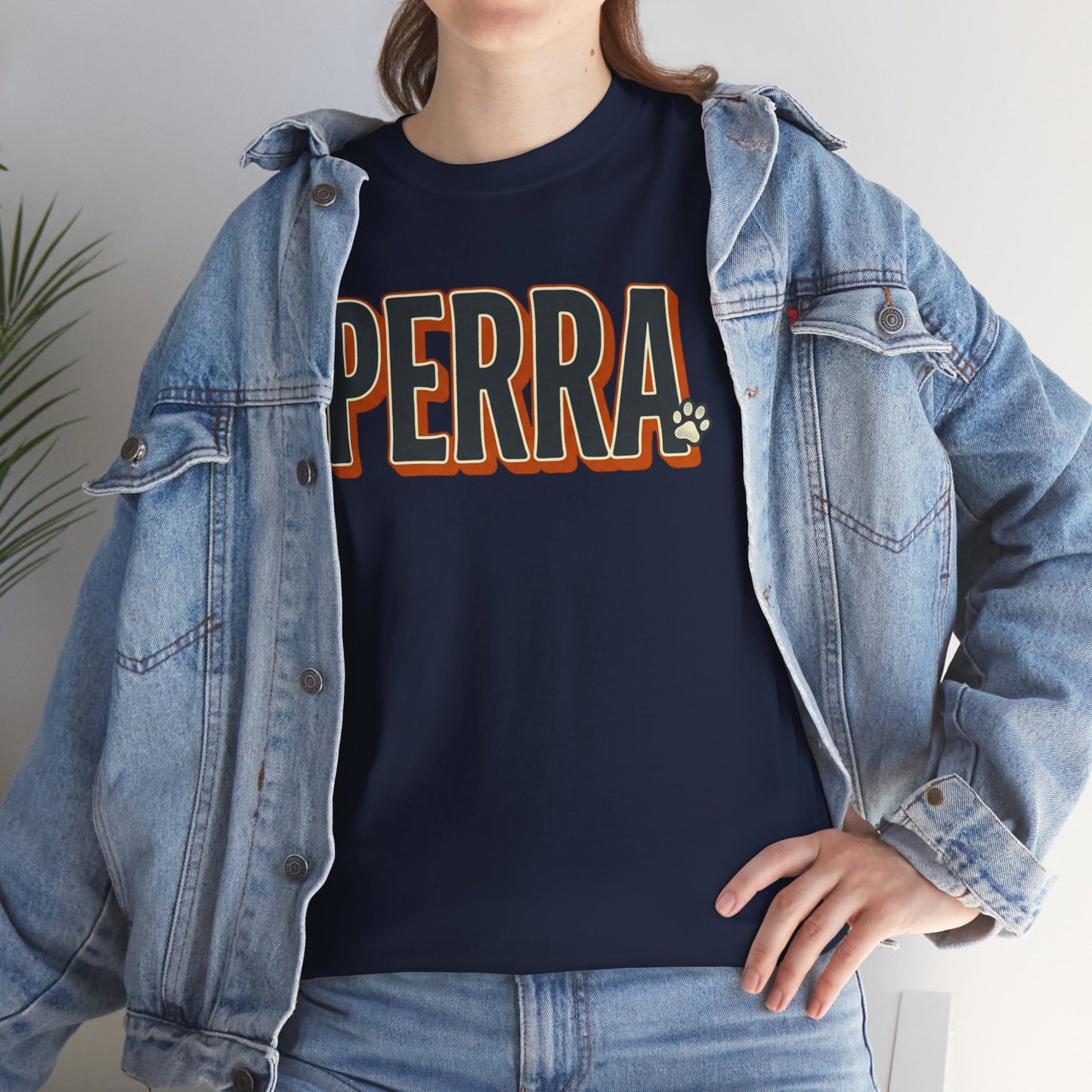 Perra Graphic Tee – Bold Retro Lettering T-Shirt