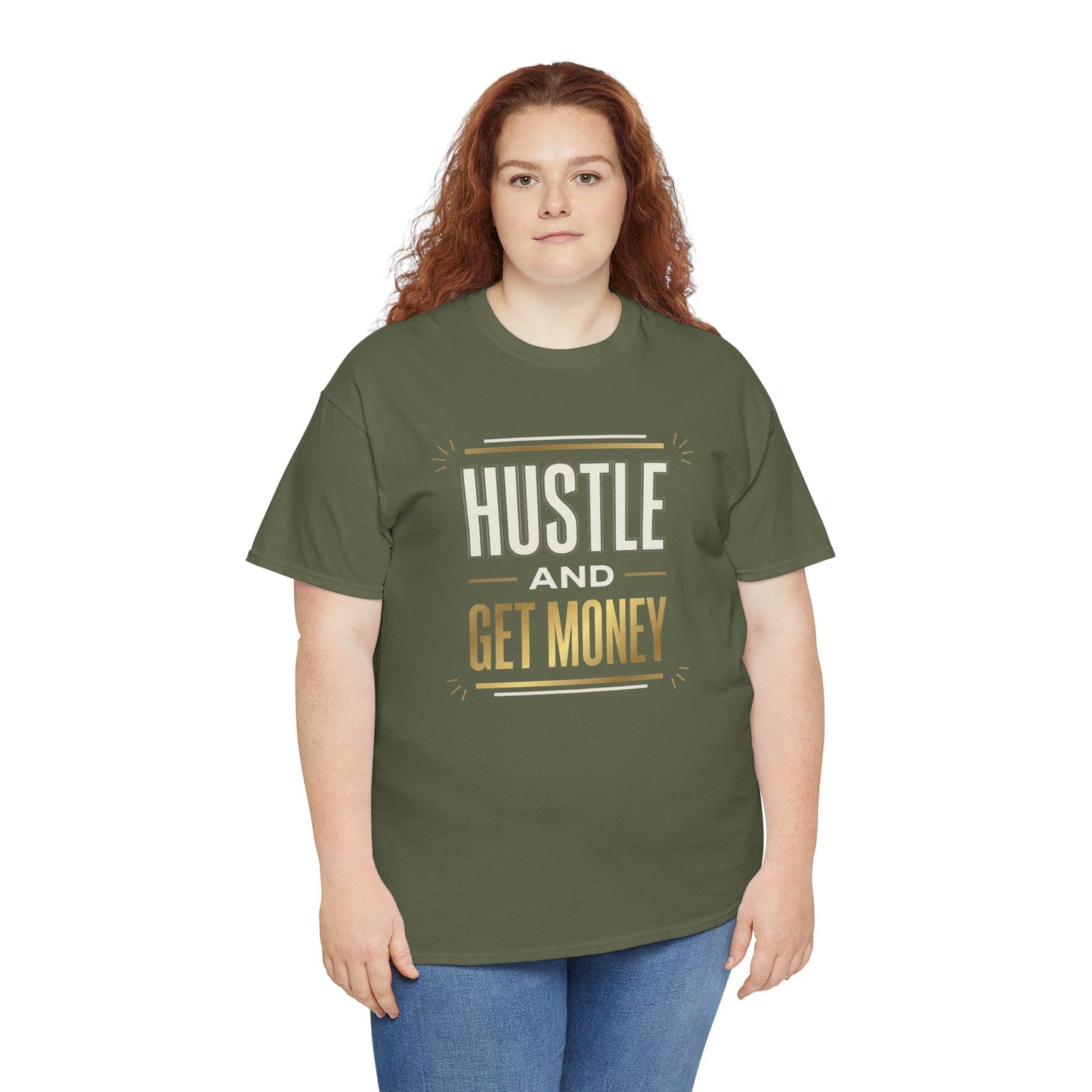 Hustle and Get Money Tee - Motivational Streetwear Graphic T-Shirt