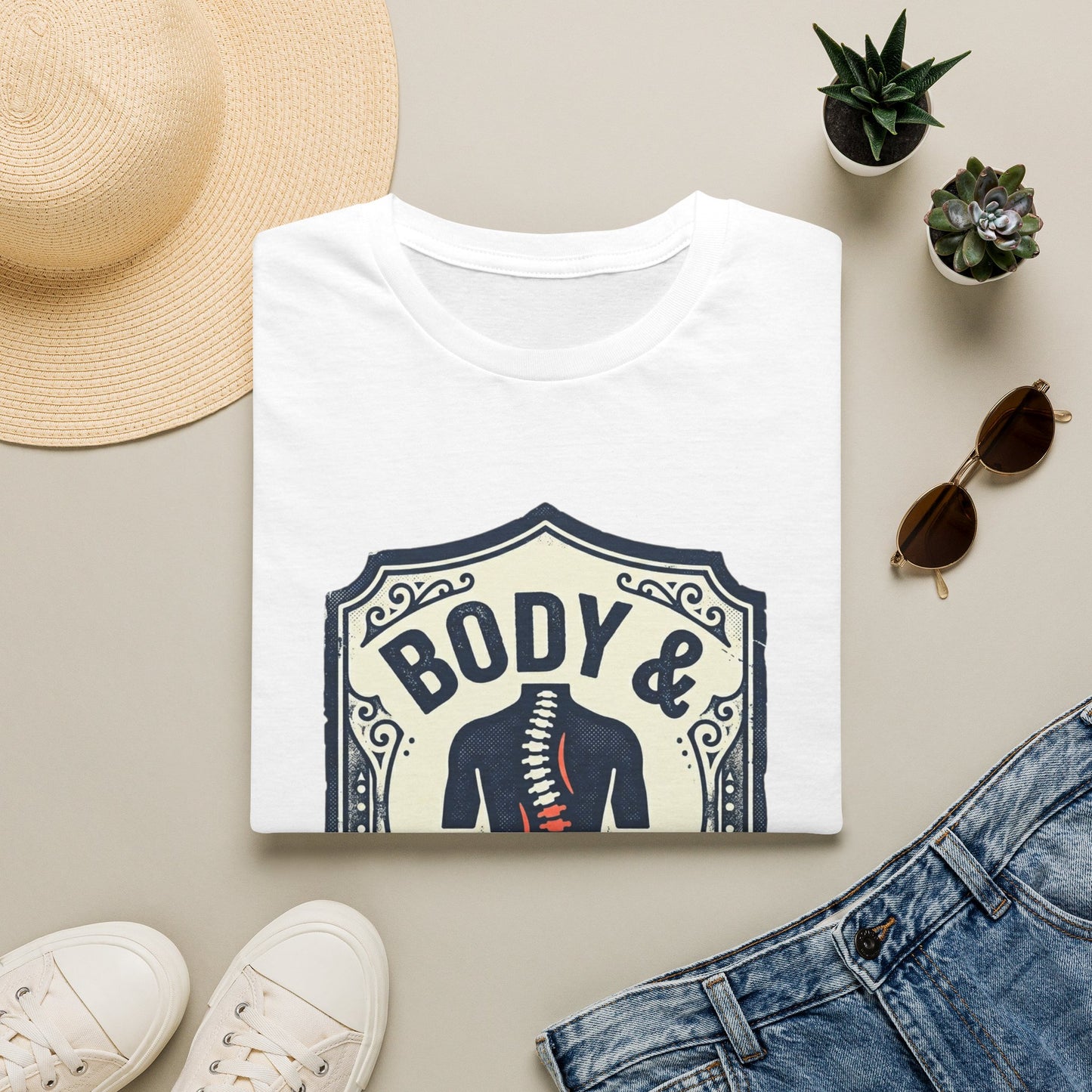 Back Hurts T-Shirt — Body & Back Hurts Graphic Tee for Spine Pain Relief Awareness