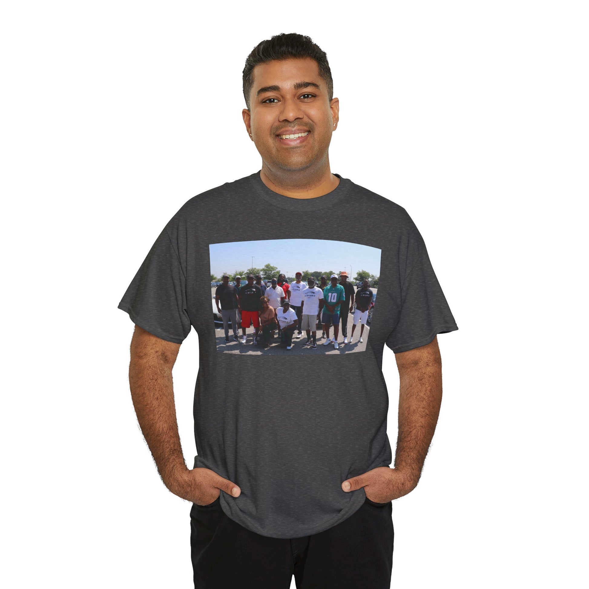 C-RYDERZ Group Photo Custom Tee — Personalized Reunion & Team Picture Shirt Printify