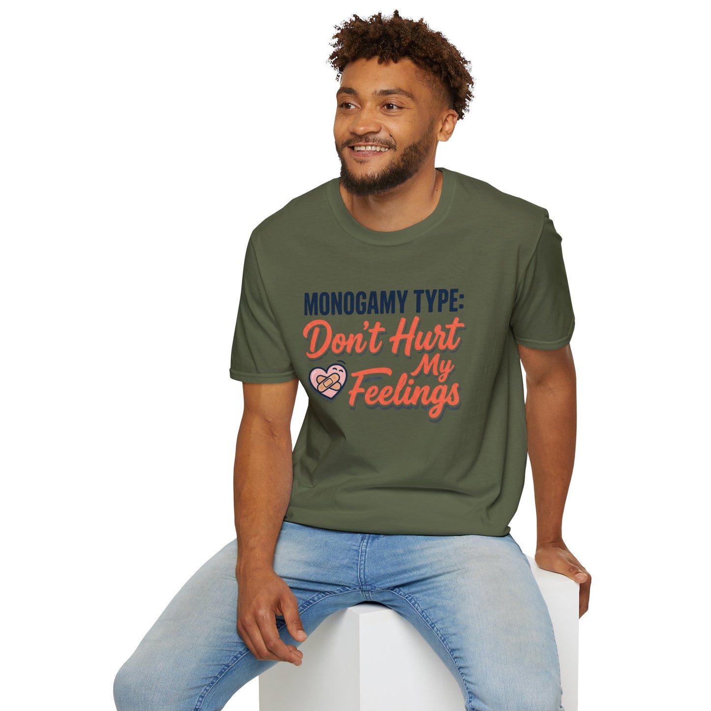 "Monogamy Type: Don't Hurt My Feelings" Graphic Tee Printify