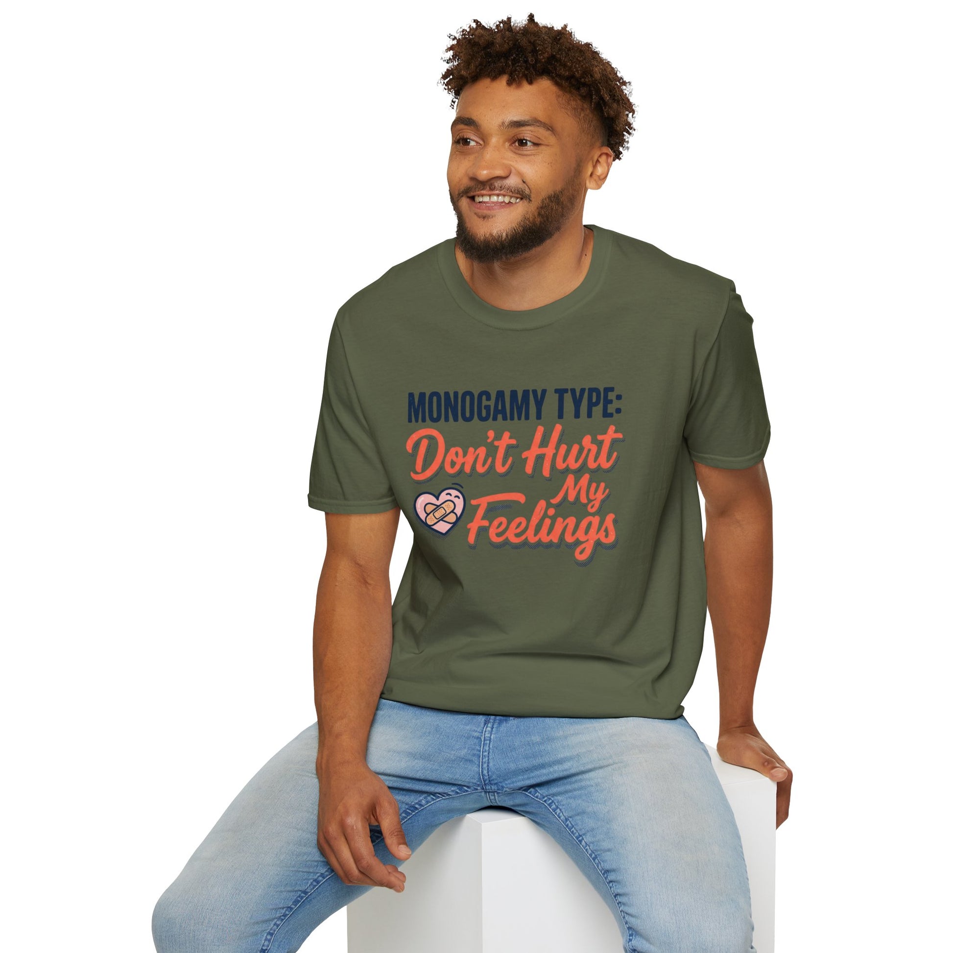 "Monogamy Type: Don't Hurt My Feelings" Graphic Tee Printify