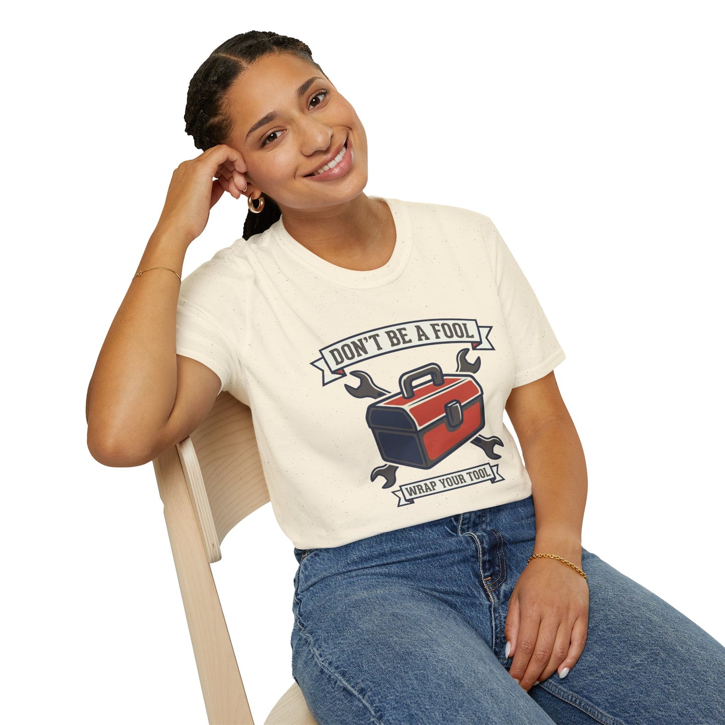 Don't Be a Fool Toolbox T‑Shirt — Wrap Your Tool Shirt for Mechanics & DIYers