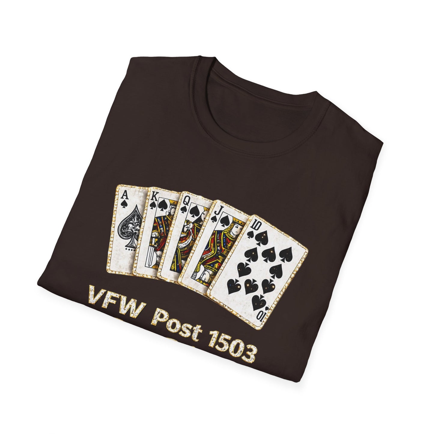 Bid Whist Playing Cards Tee — VFW Post 1503 Card Game T-Shirt