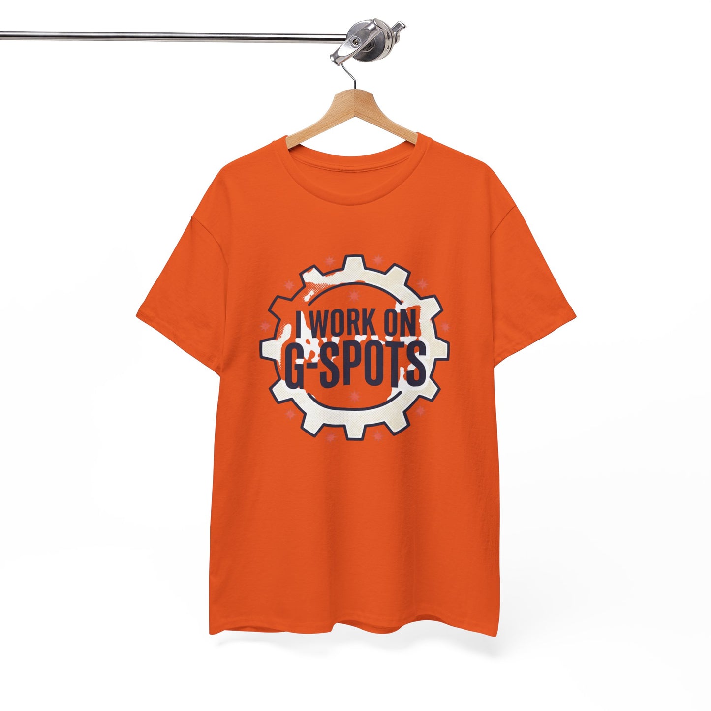 “I Work On G‑Spots” Funny Mechanical Gear Graphic Tee