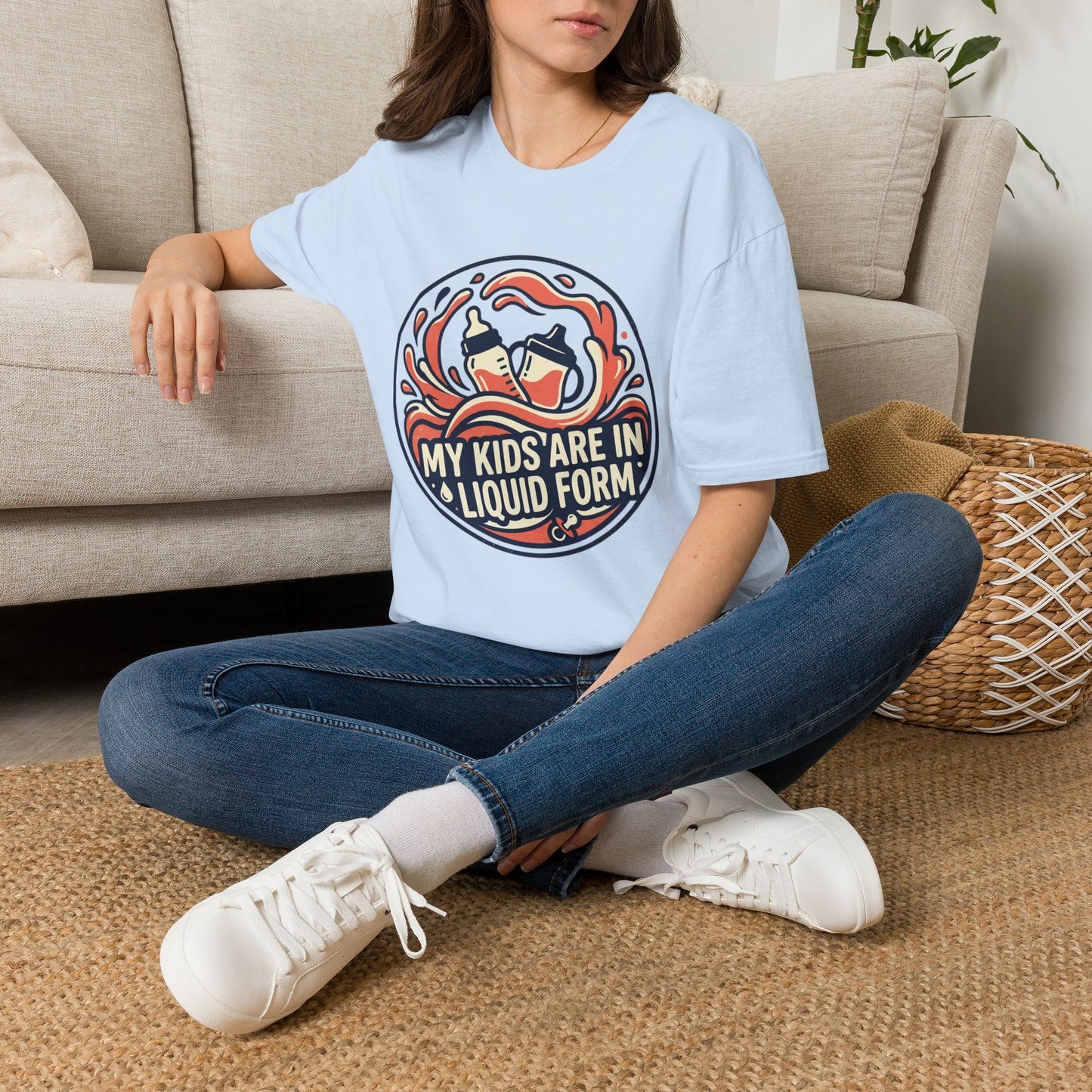 "My Kids Are in Liquid Form" Funny Parenting Tee