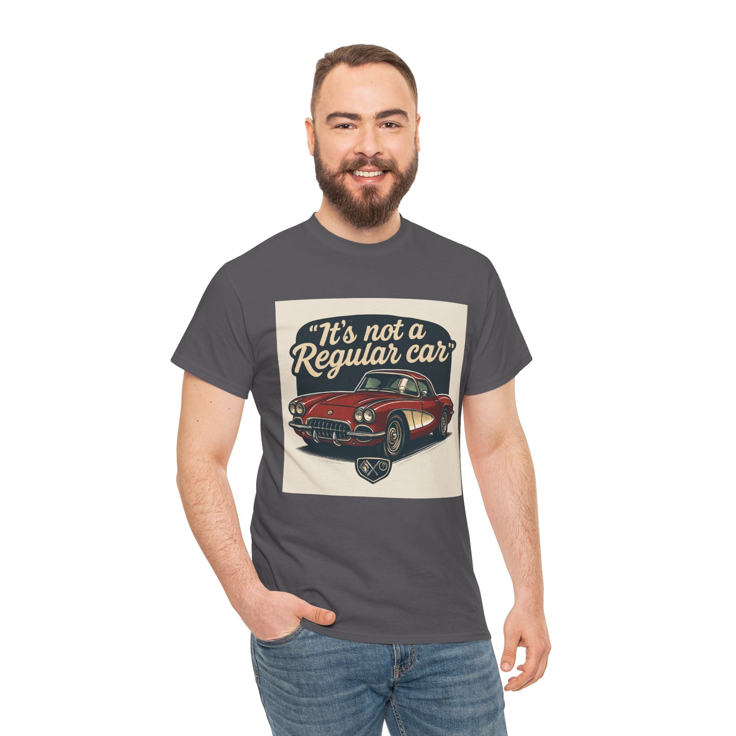 Classic Car Tee — "It's Not a Regular Car" Vintage Muscle Car Shirt Printify