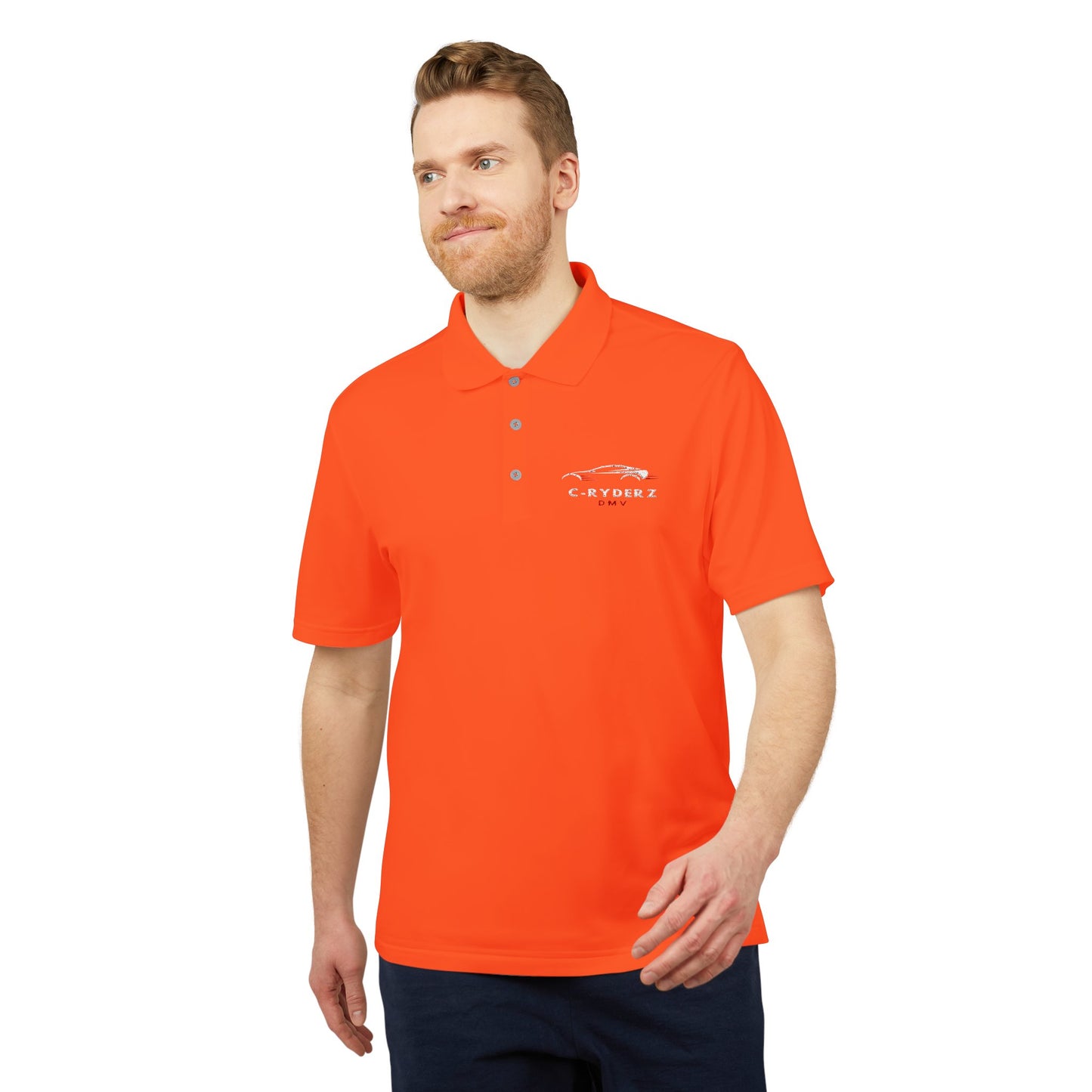 C-RYDERZ Unisex Performance Polo - Bright Orange Activewear