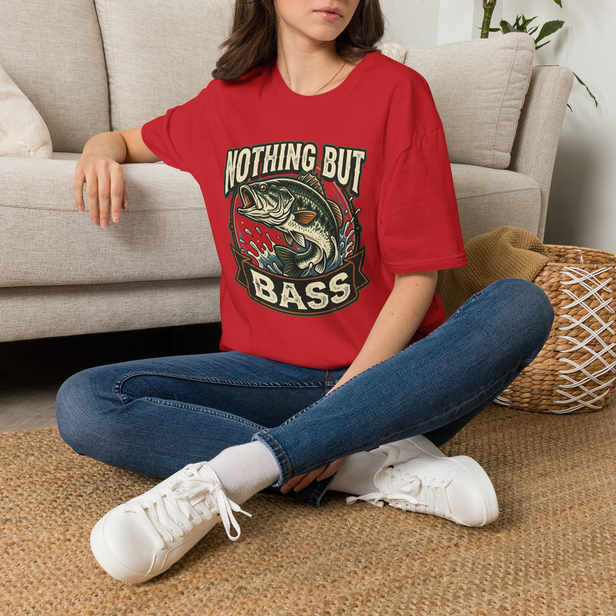 Nothing But Bass Fishing T-Shirt — Retro Largemouth Bass Graphic Tee