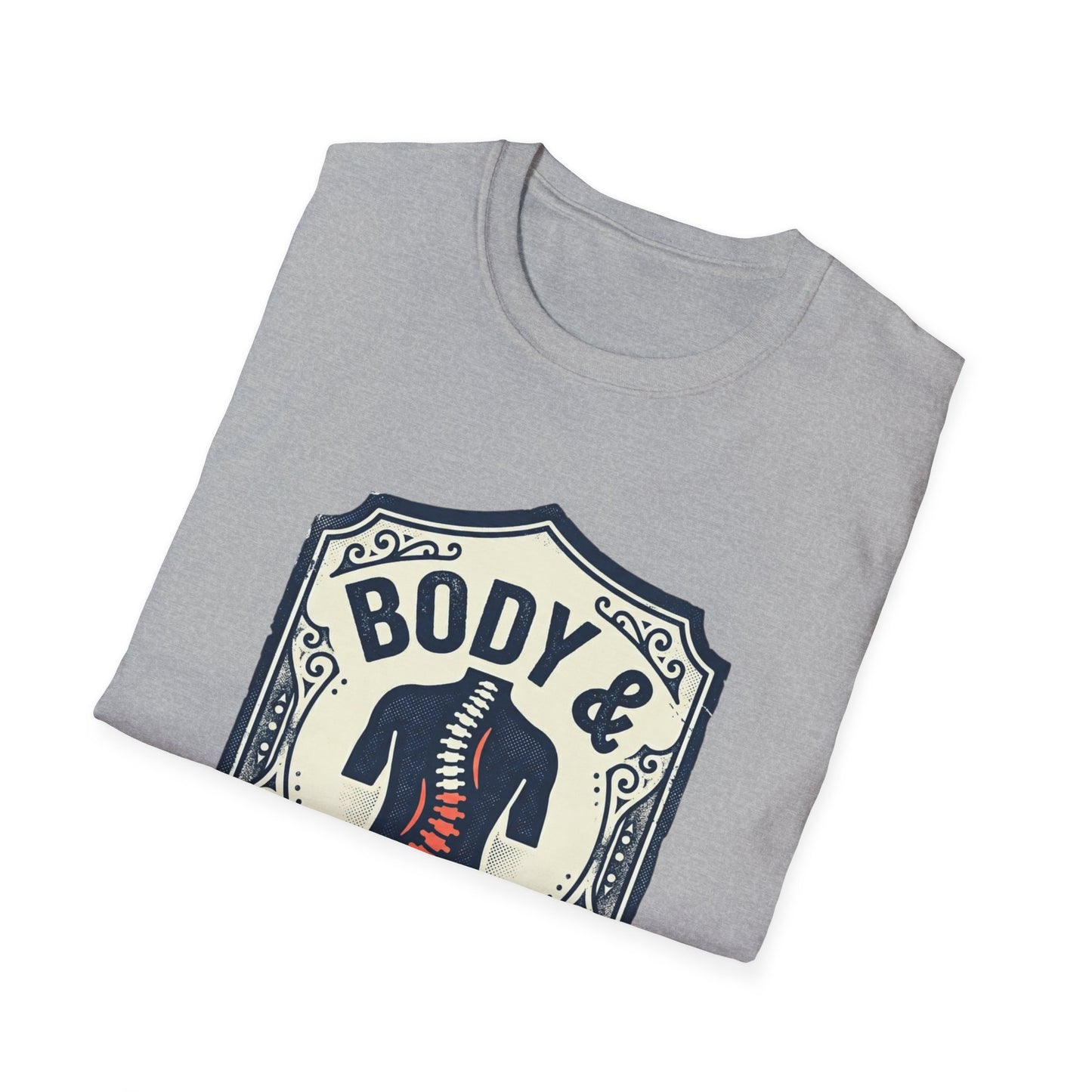 Back Hurts T-Shirt — Body & Back Hurts Graphic Tee for Spine Pain Relief Awareness