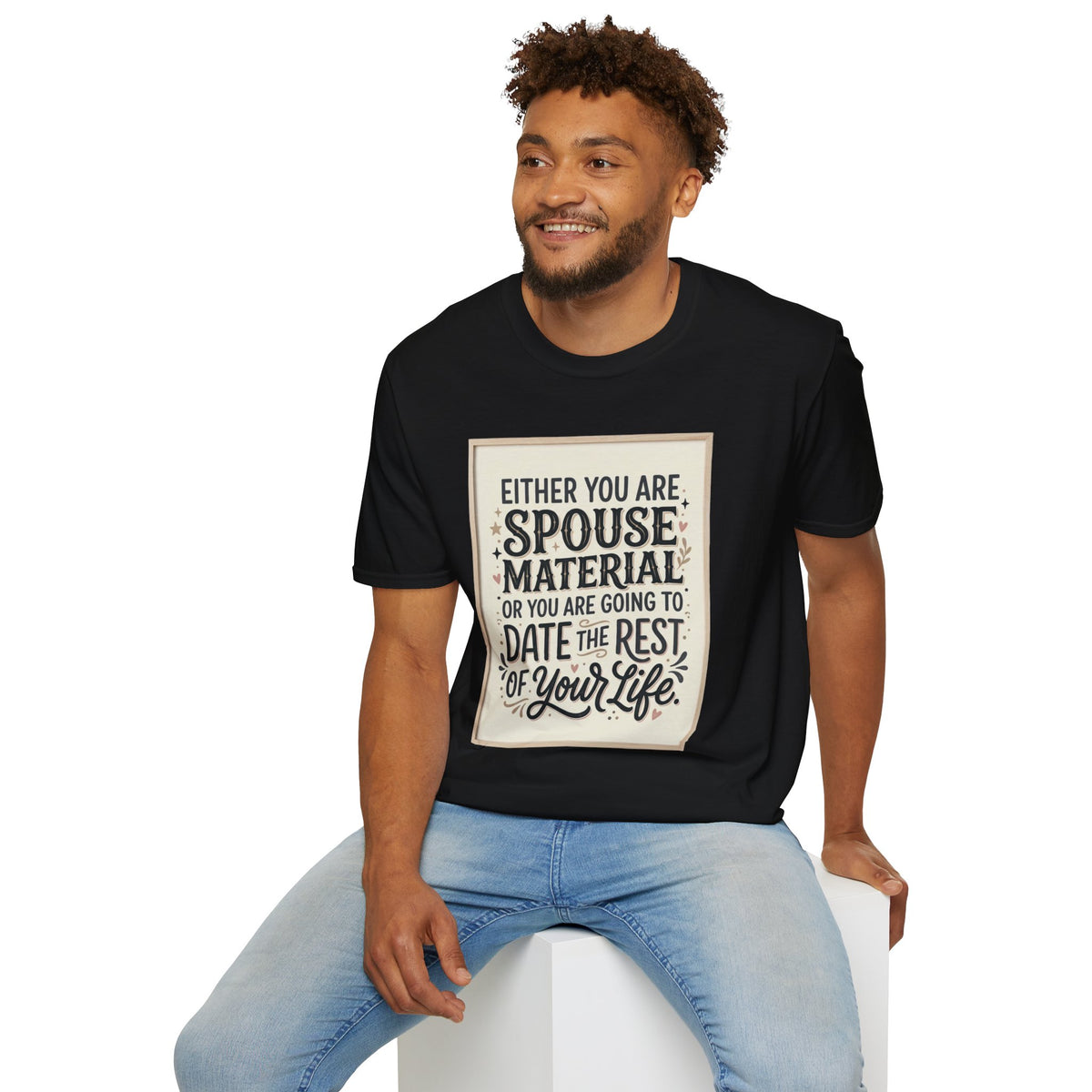 Spouse Material T-Shirt – Funny Relationship Quote Tee