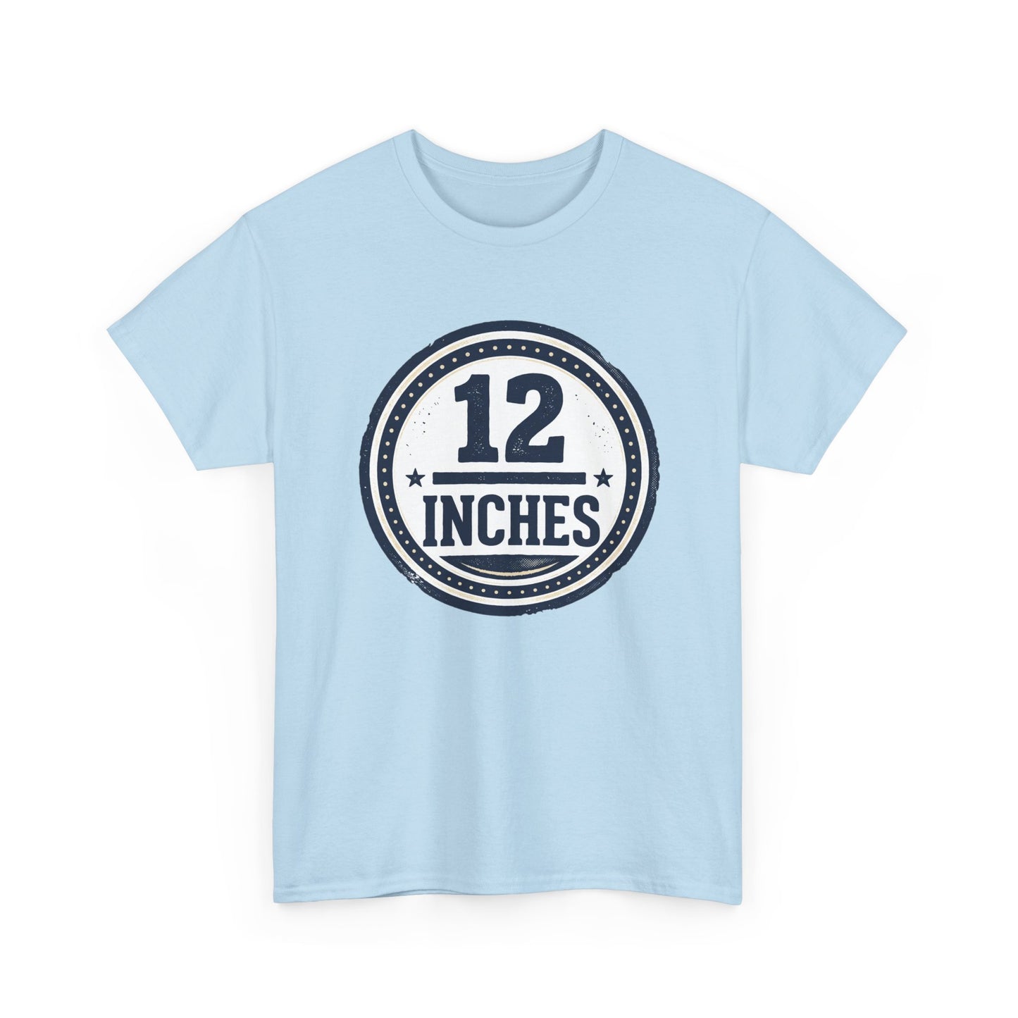 12 Inches Badge T-Shirt — Vintage Stamp Graphic Tee