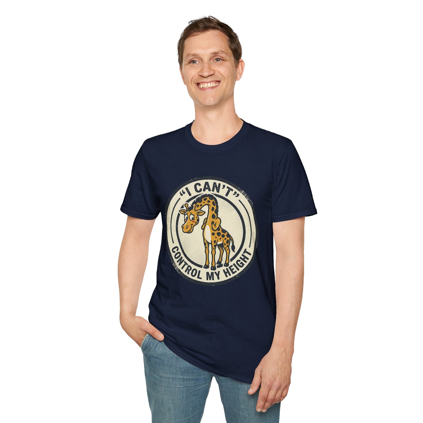 Giraffe 'I Can't Control My Height' T-Shirt