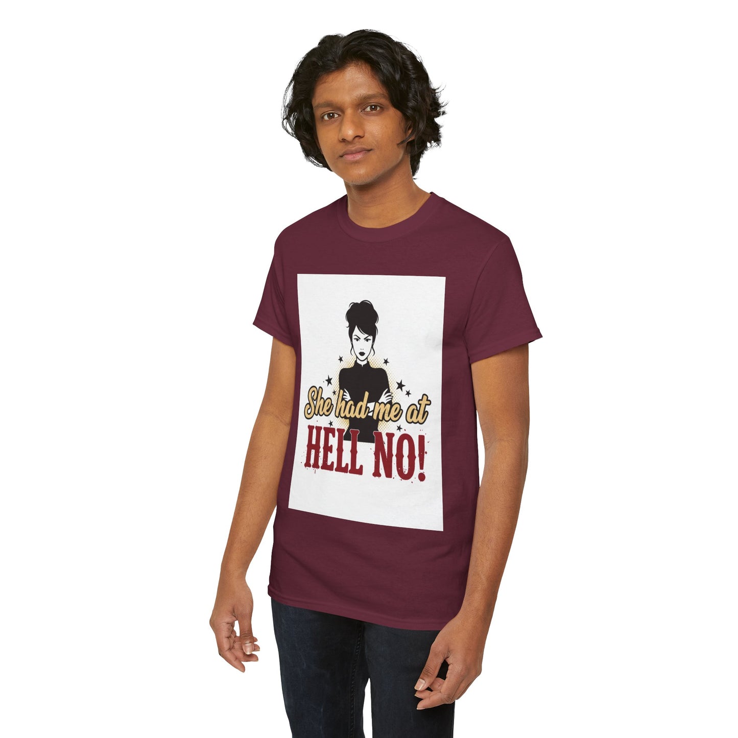 She Had Me At Hell No! Tee – Sassy Retro Graphic T-Shirt