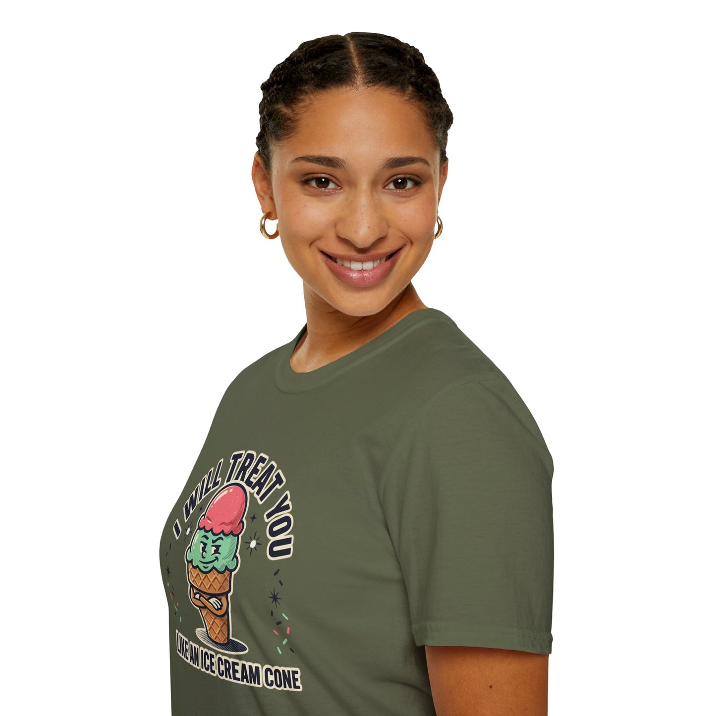 I Will Treat You Like An Ice Cream Cone T-Shirt — Cute Ice Cream Graphic Tee