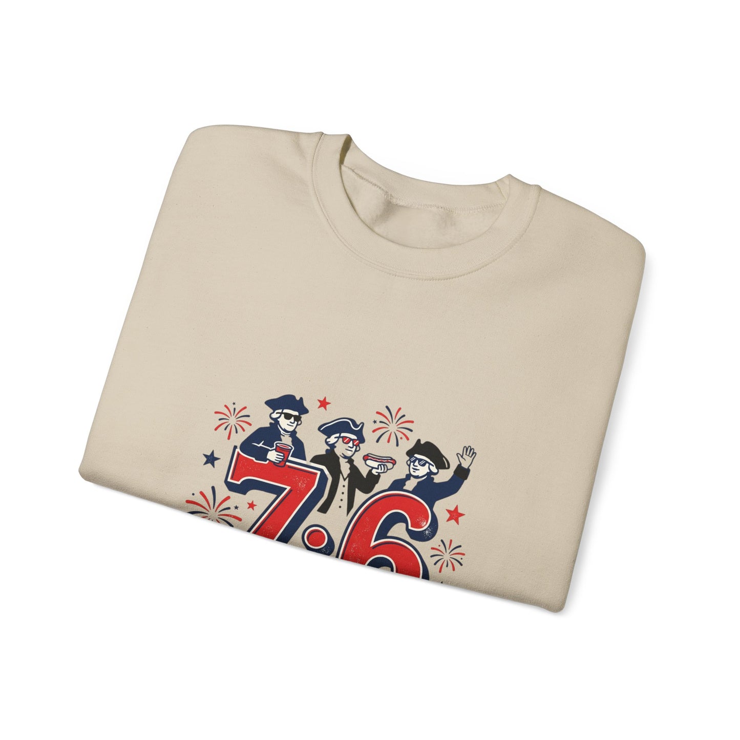 7·6 History Nerds Know Sweatshirt | 1776 patriotic vintage meme