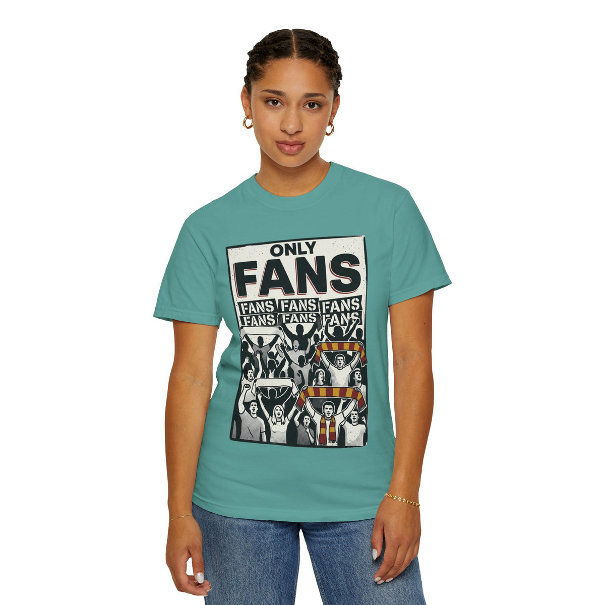 Only Fans Crowd Graphic T-Shirt — Vintage Sports Fan Tee
