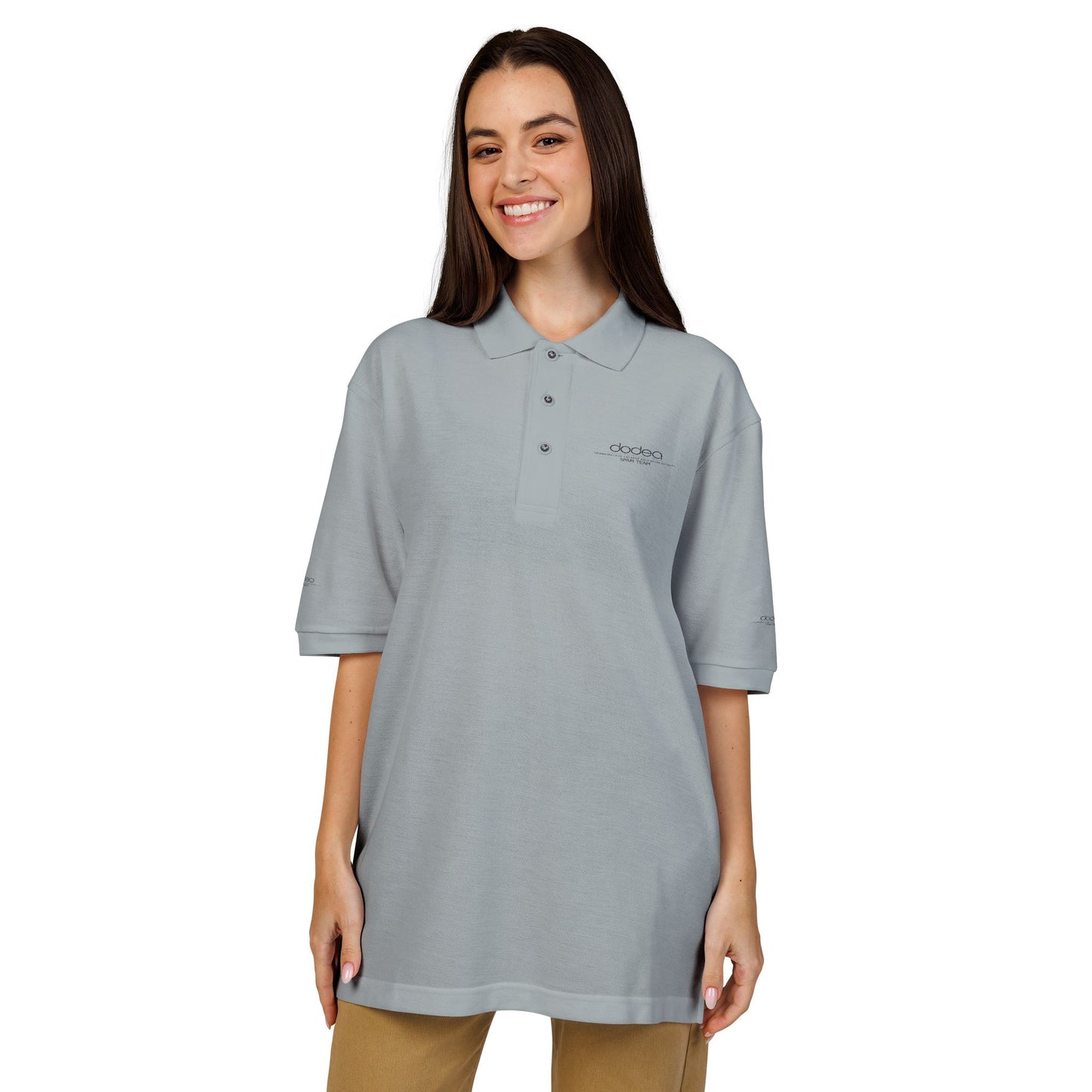 SPAM Embroidered Minimal Logo Polo Shirt — Classic Casual Work & Golf Tee