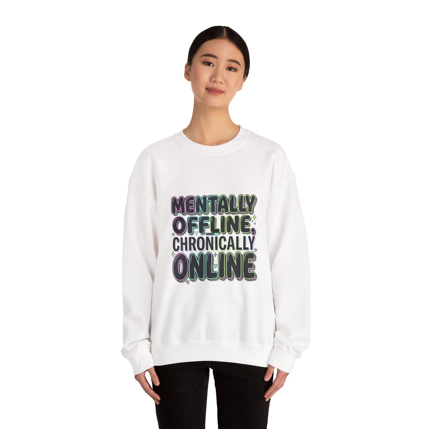 Mentally Offline Unisex Heavy Blend™ Crewneck Sweatshirt