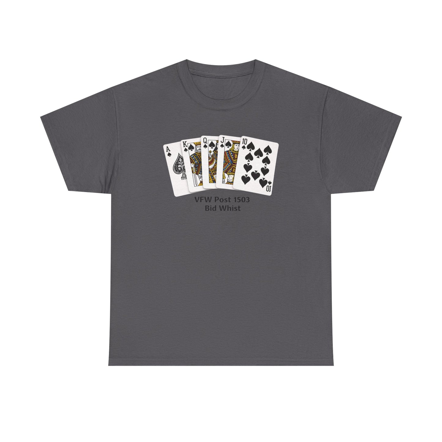 Bid Whist Card Tee — VFW Post 1501 Poker Night T-Shirt
