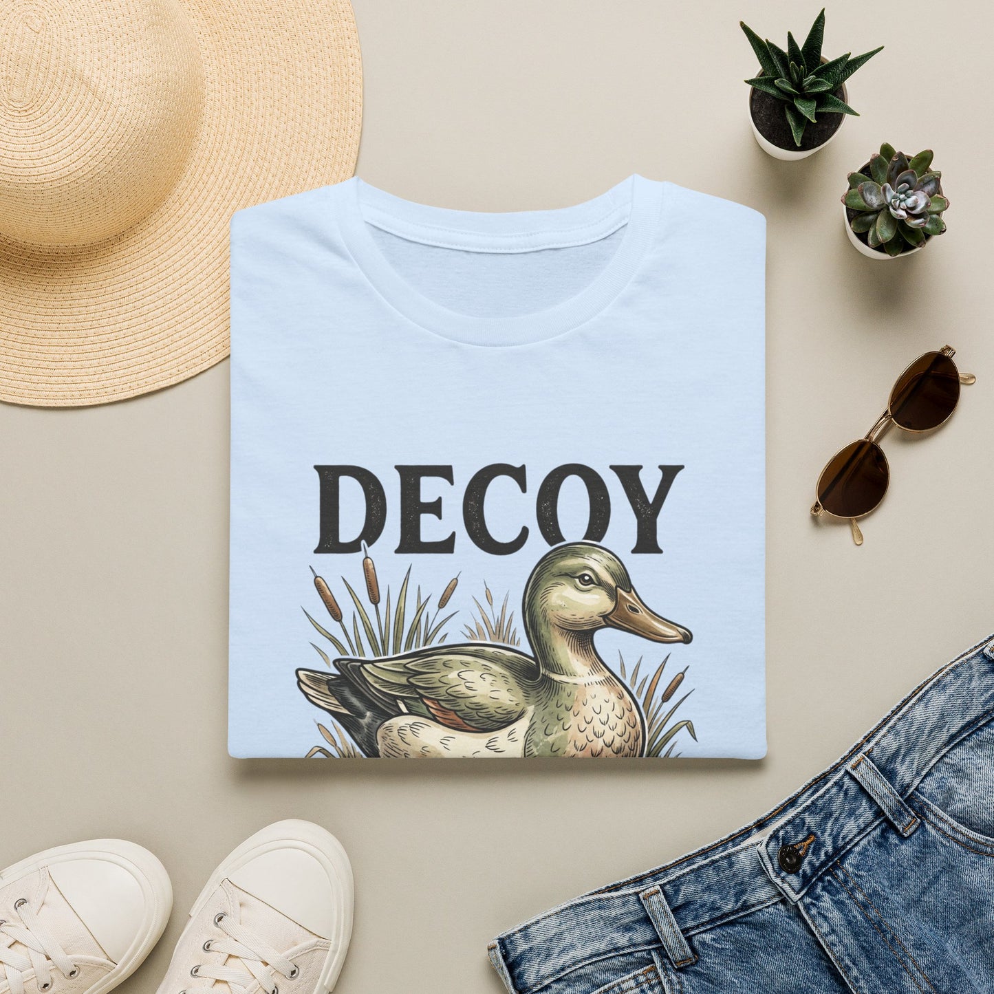 Decoy Duck T-Shirt — "Decoy for Cheaters" Vintage Waterfowl Tee