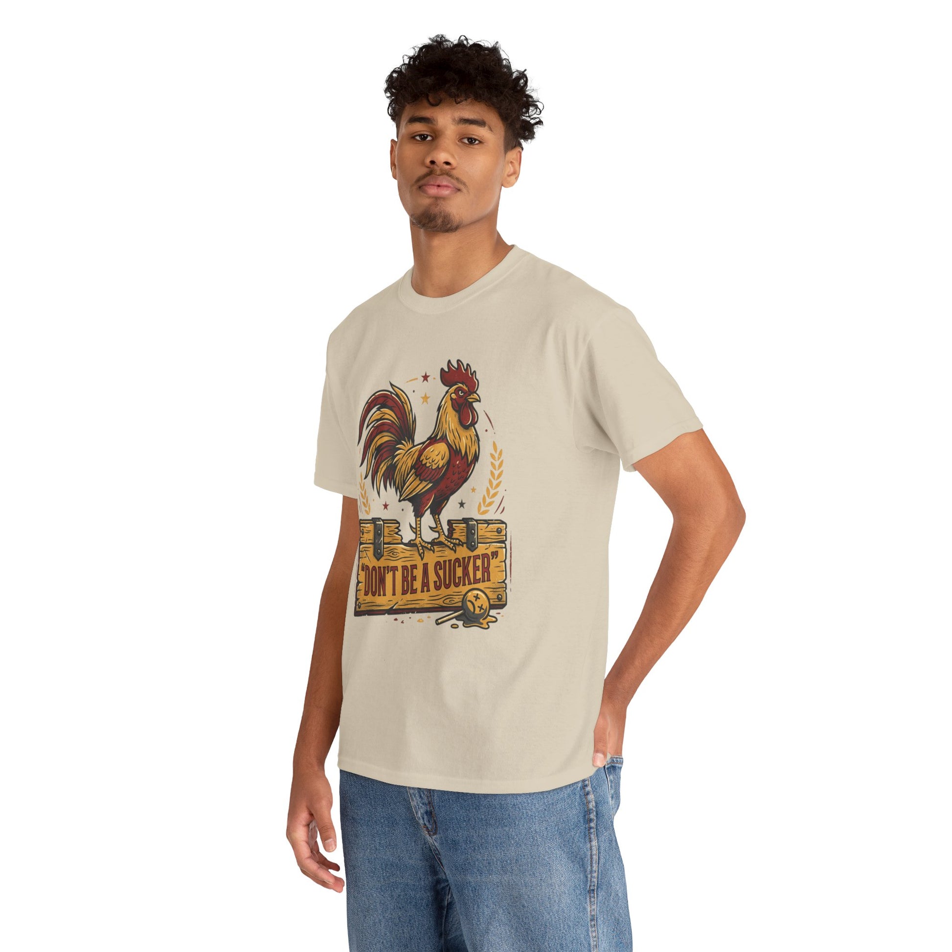 Rooster 'Don't Be a Sucker' Graphic Tee Printify