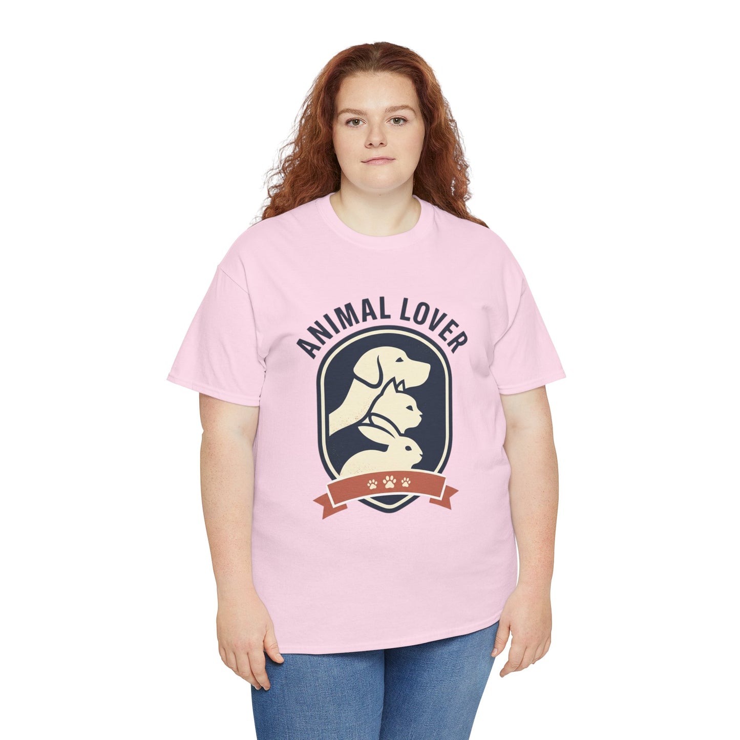 Animal Lover T-Shirt — Retro Pet Badge Tee (Dogs & Cats)