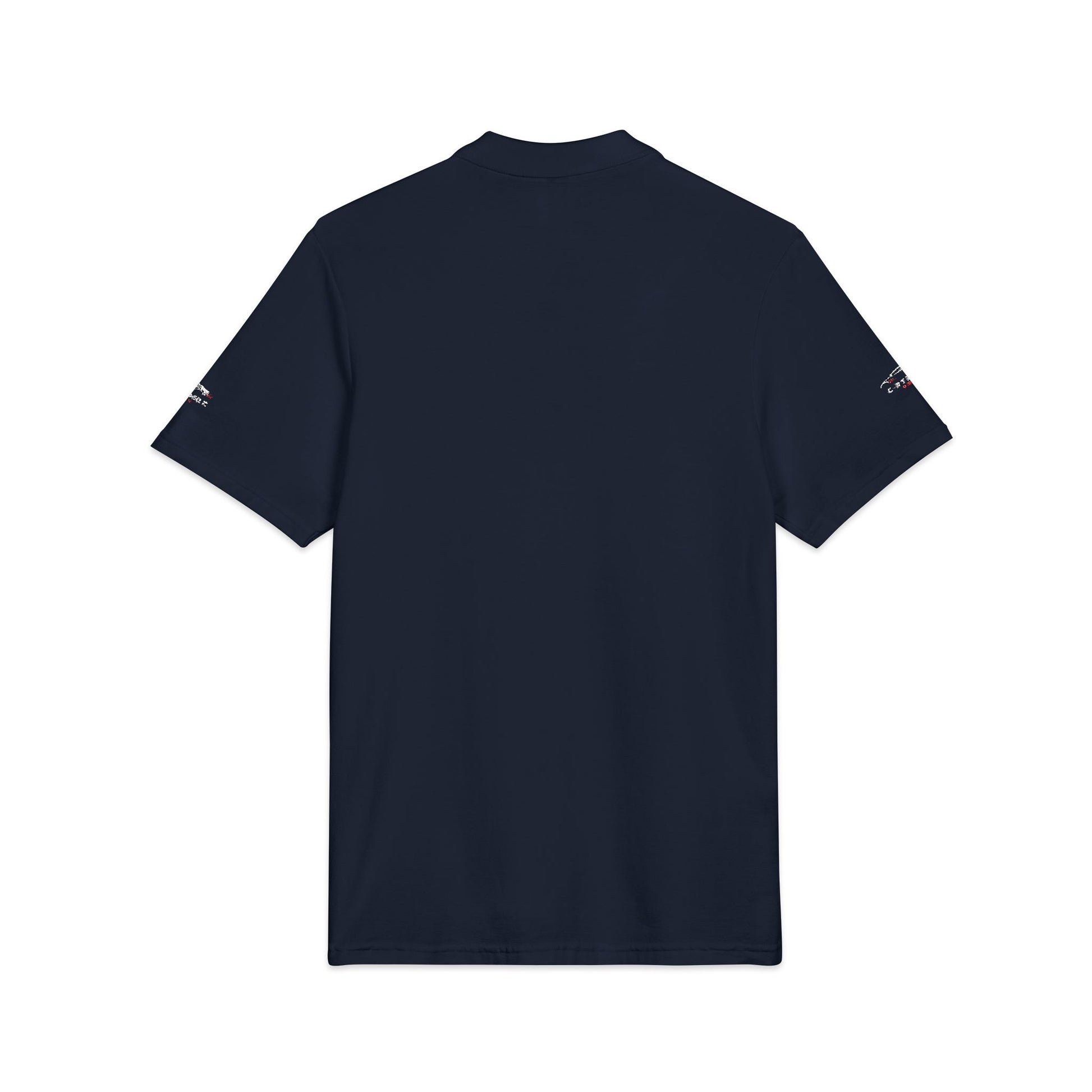 C-RYDERZ Embroidered Black Polo — 'Never Give Up' Heartbeat Logo Printify