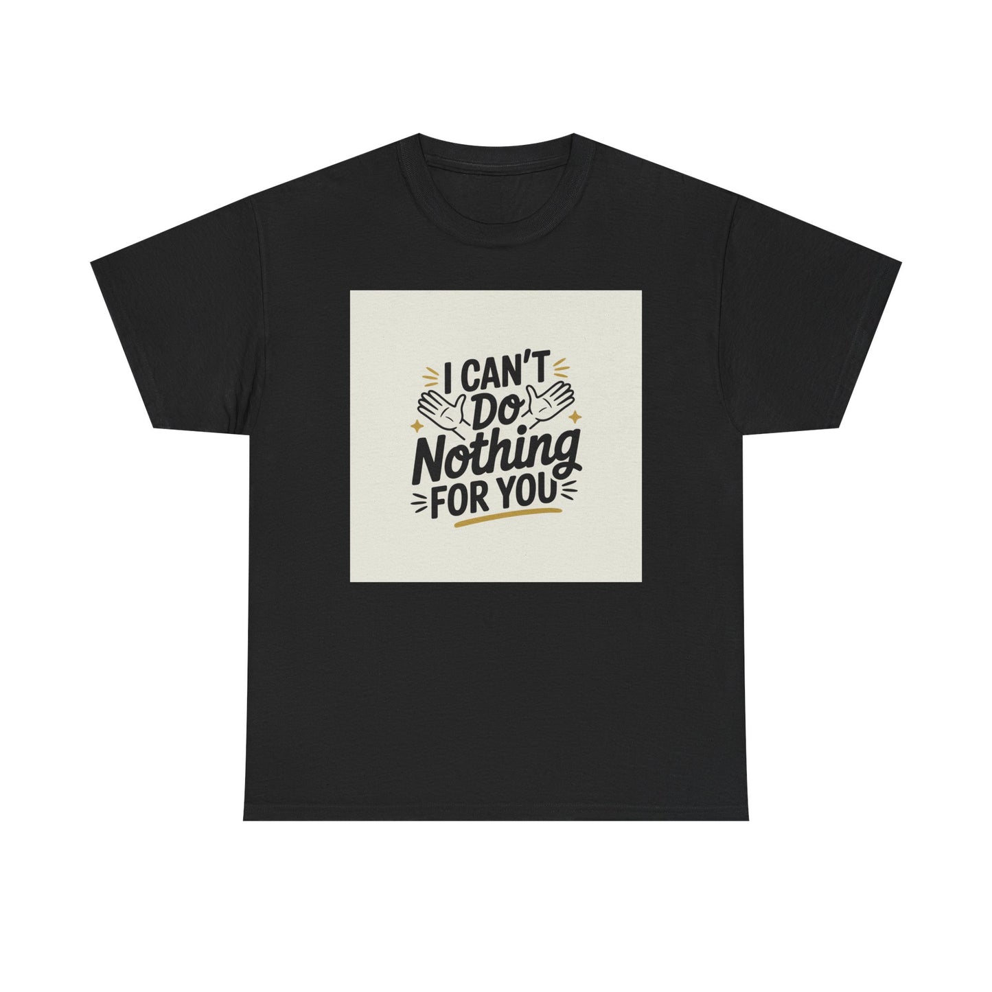 I Can't Do Nothing For You Tee — Funny Sarcastic Graphic Shirt