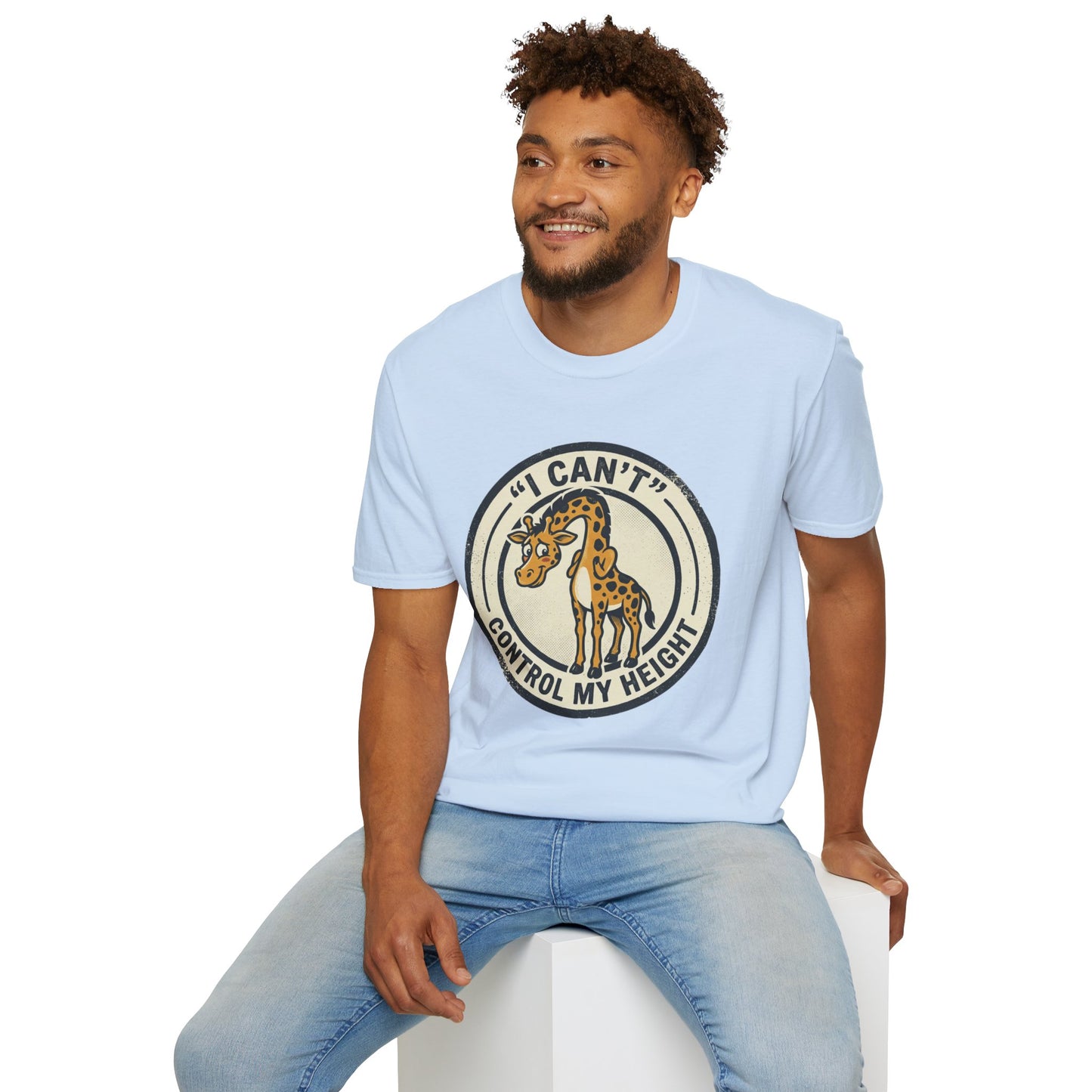 Giraffe 'I Can't Control My Height' T-Shirt