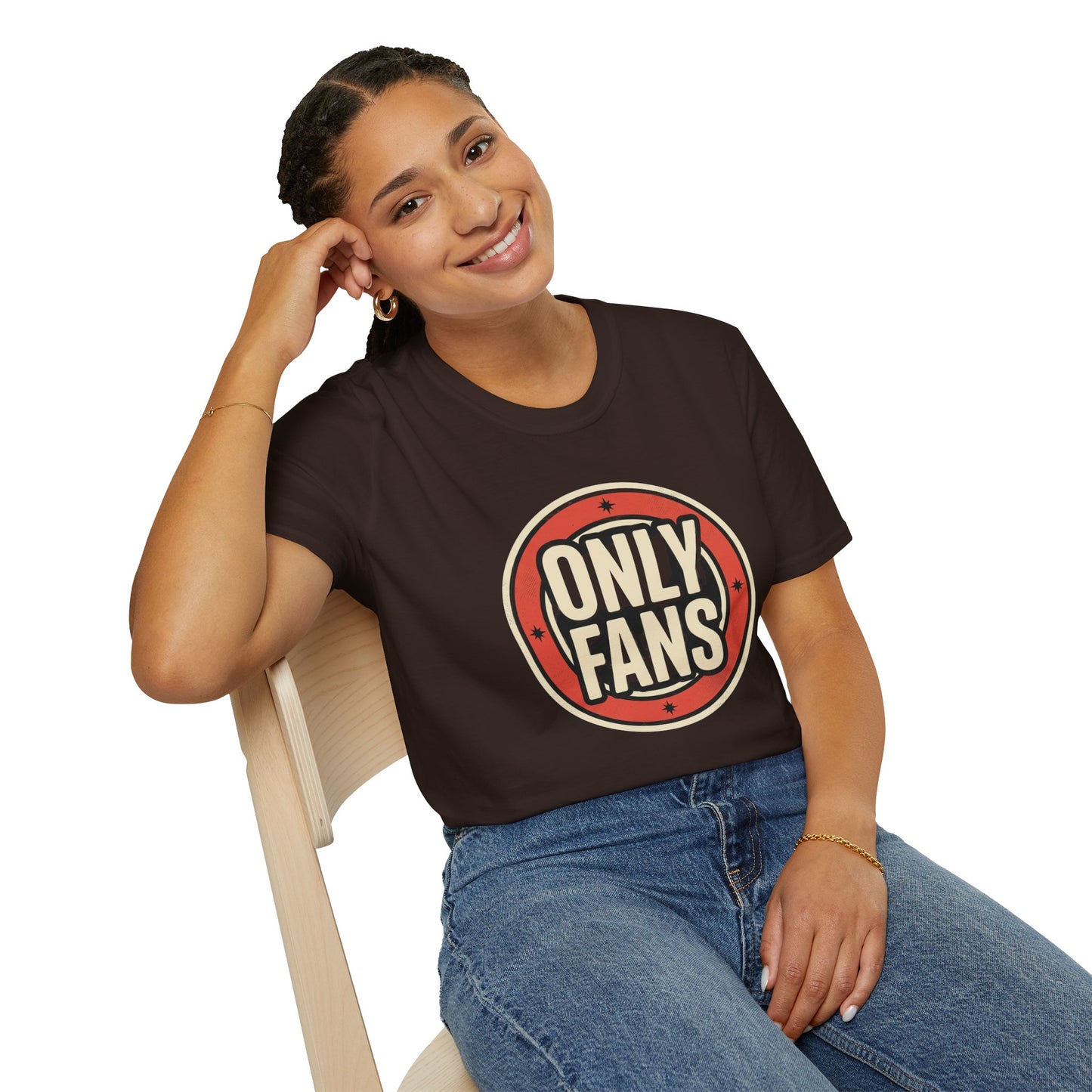 OnlyFans Logo Graphic T-Shirt — Retro Circle Design