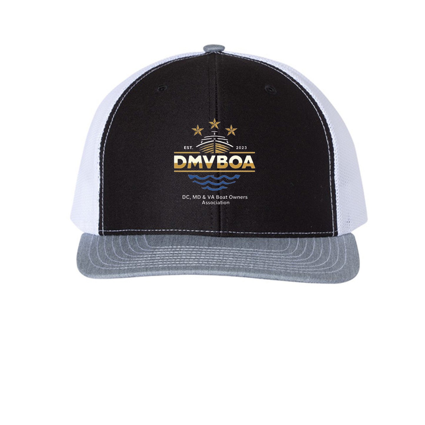 Black/ White/ Heather Grey - FRONT